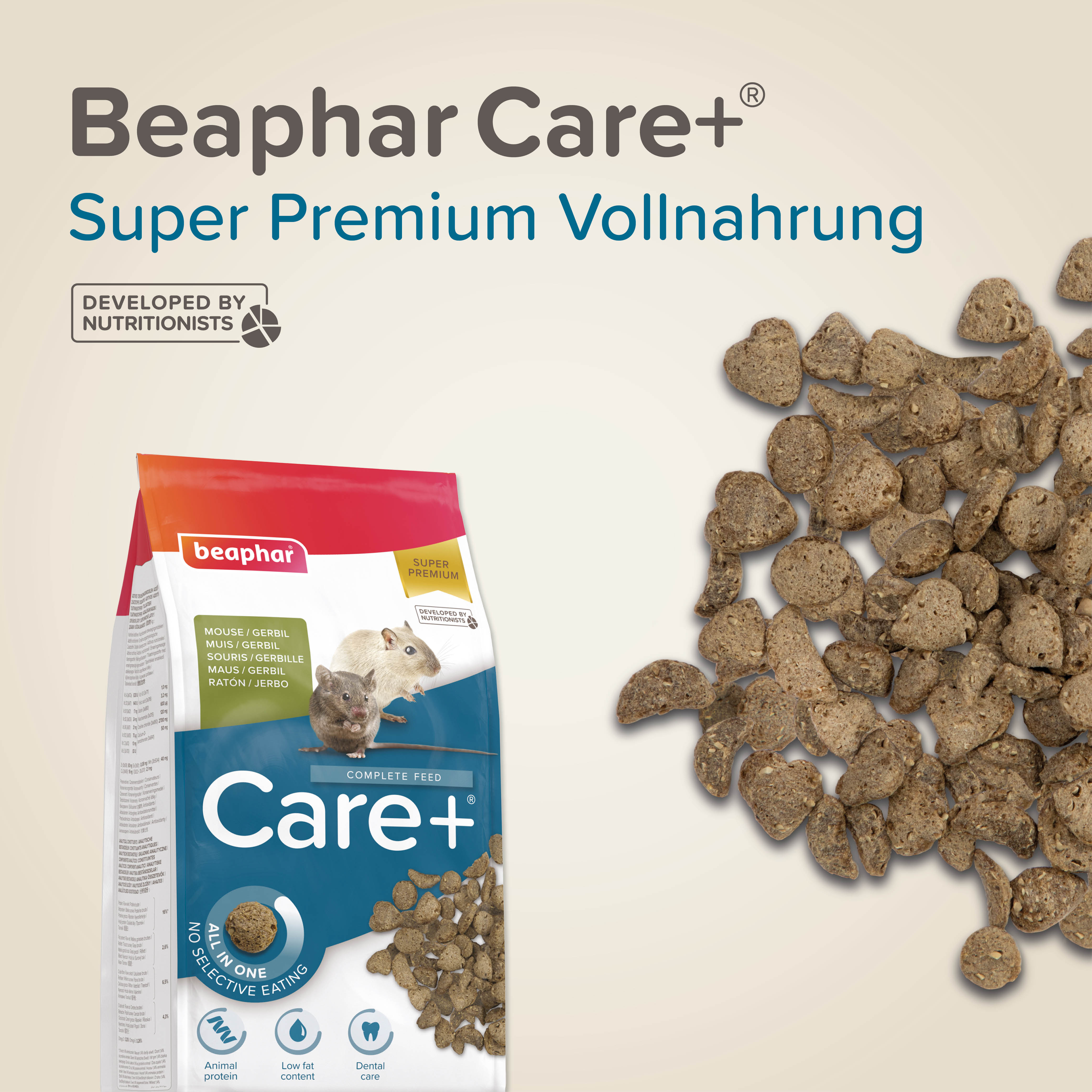 Beaphar Care+ Gerbil & Maus, 500g