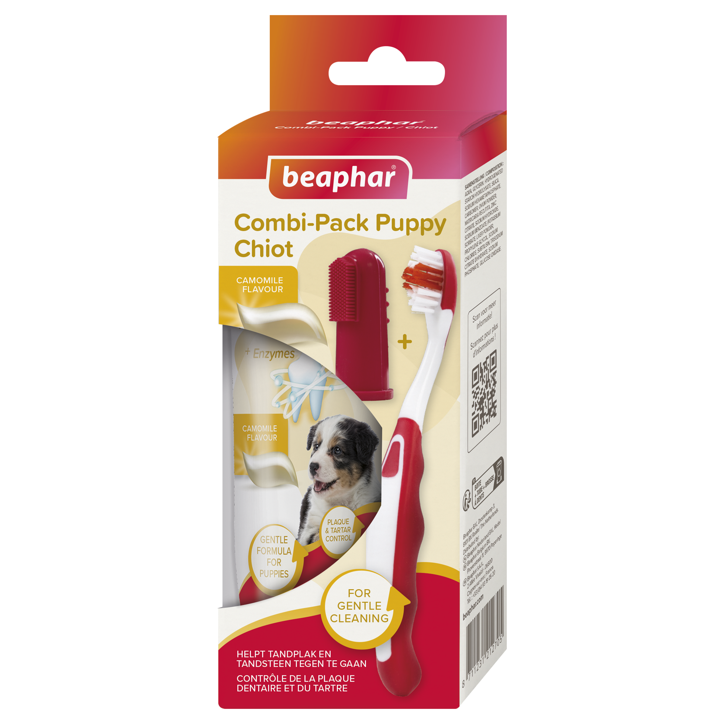 Combipack Puppy (tandpasta + 2 borstels)