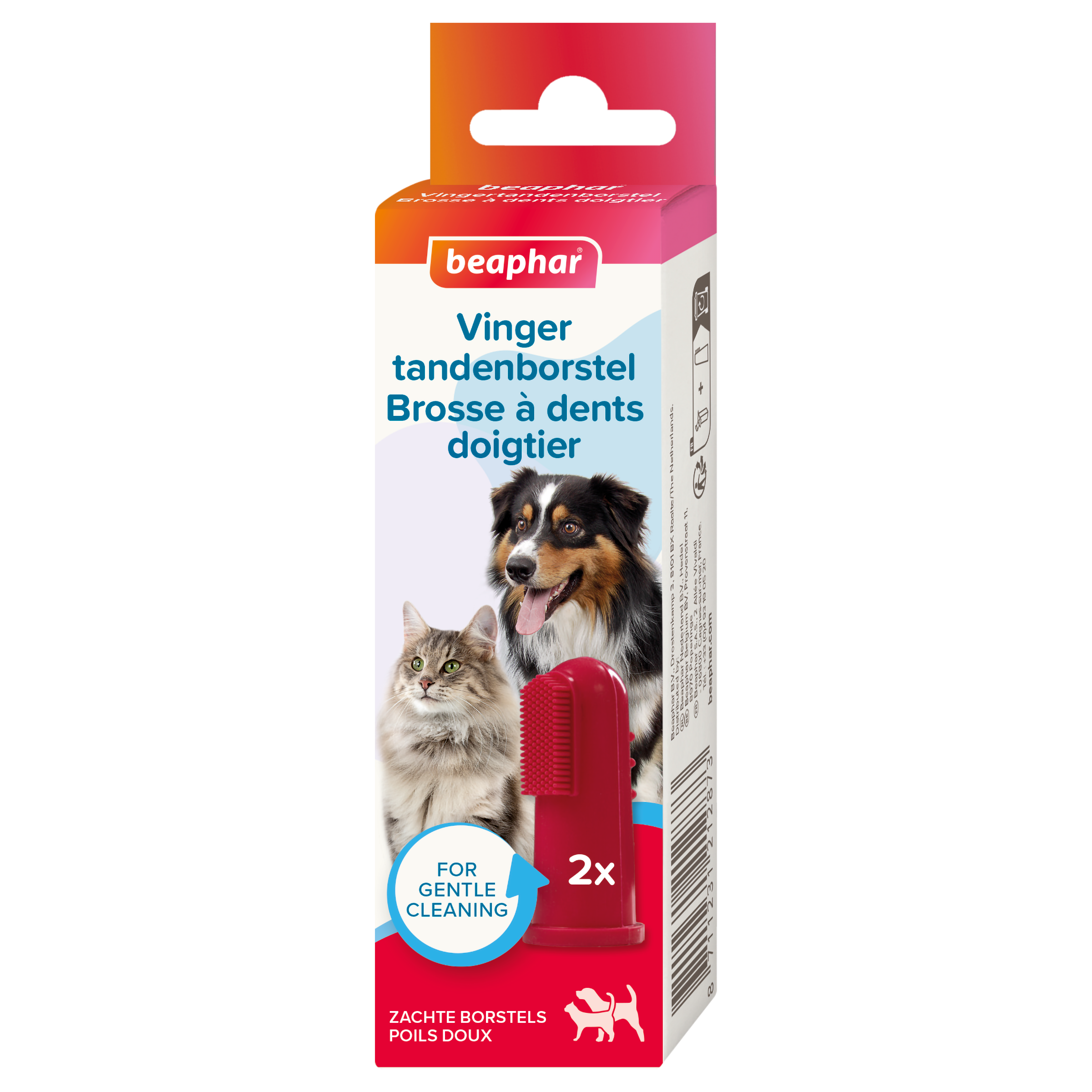 Vingertandenborstel 2st