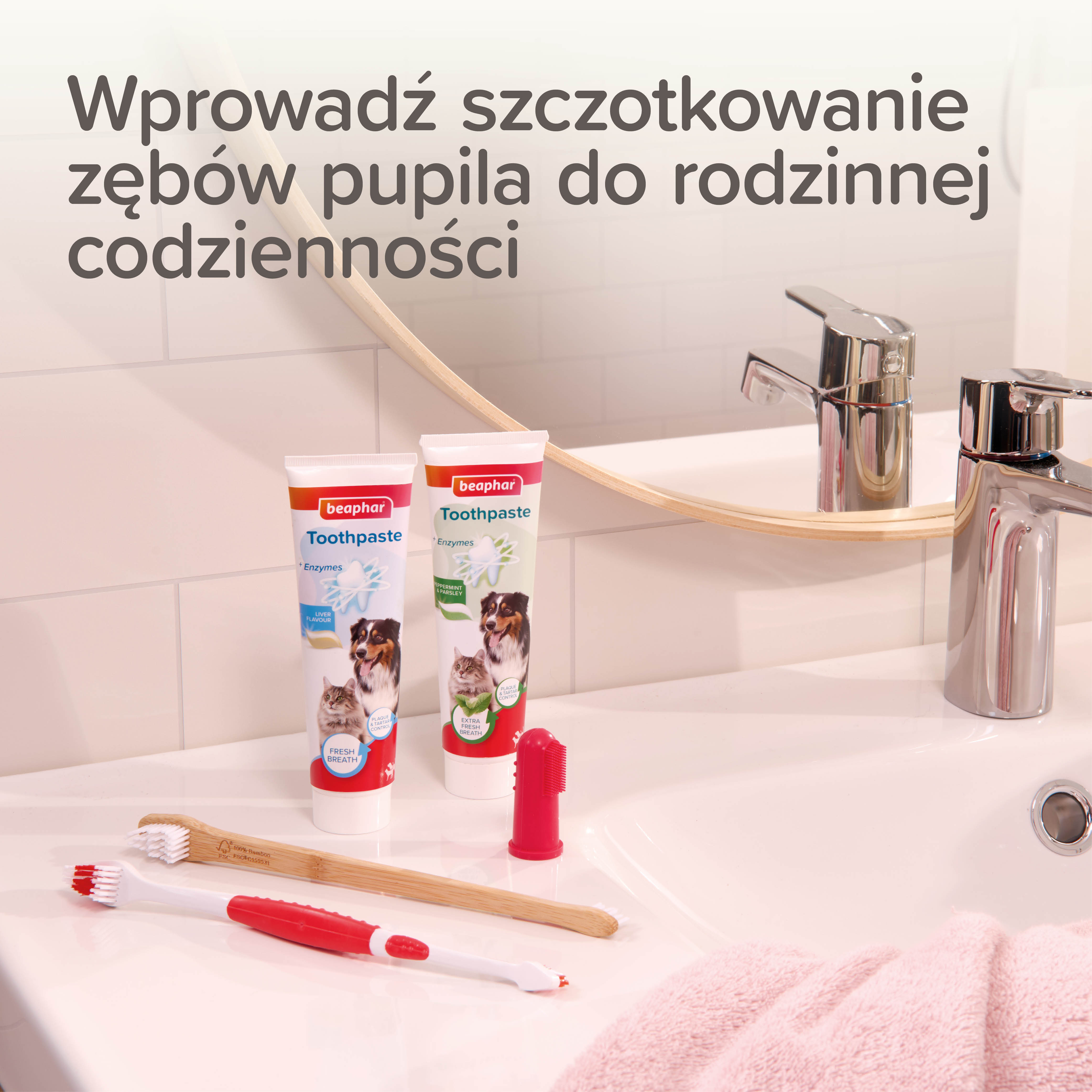 FINGERPAD DENTAL 2PC  - czyścik do zębów dla psa/ kota 2 szt.