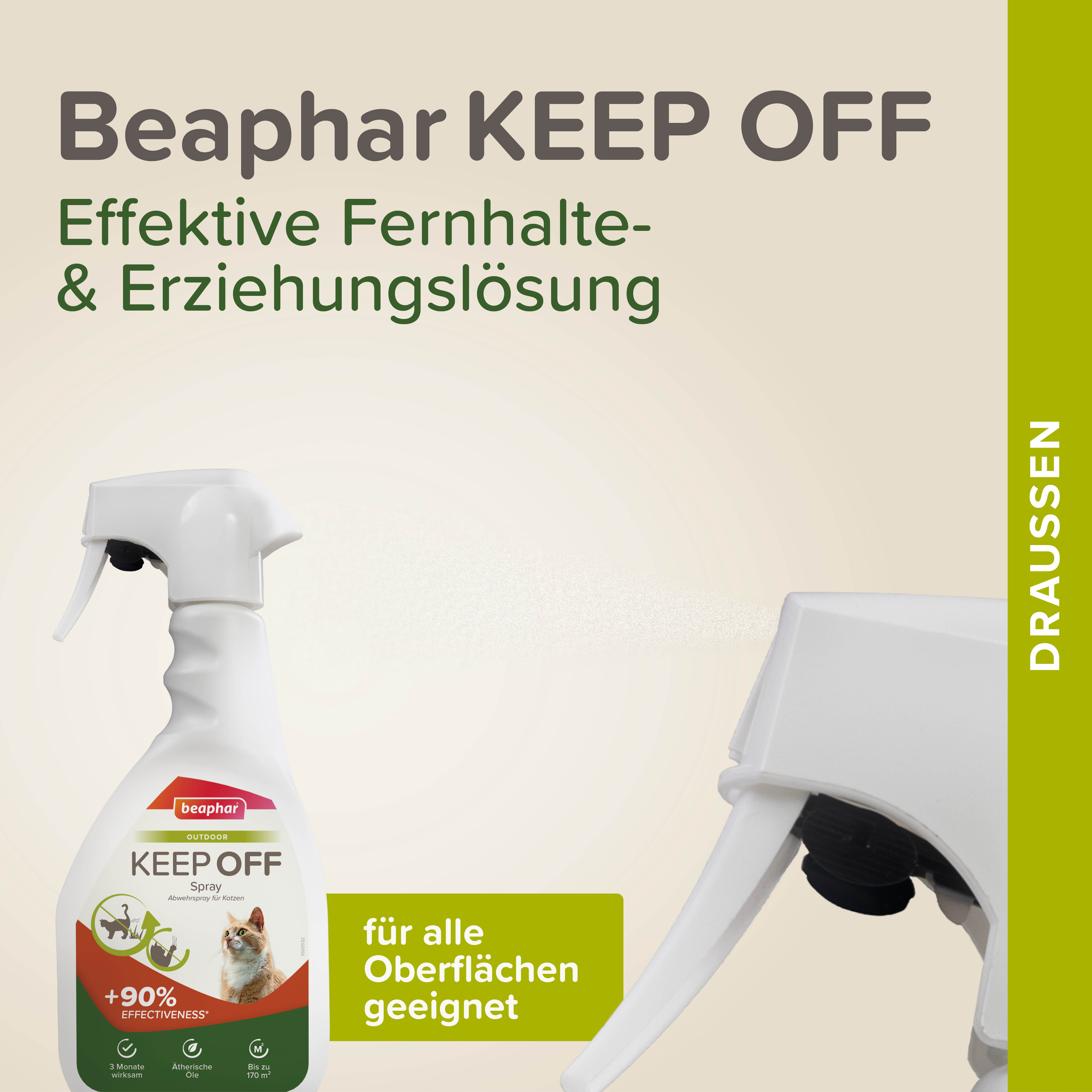 KEEP OFF Abwehrspray für Katzen, 500ml