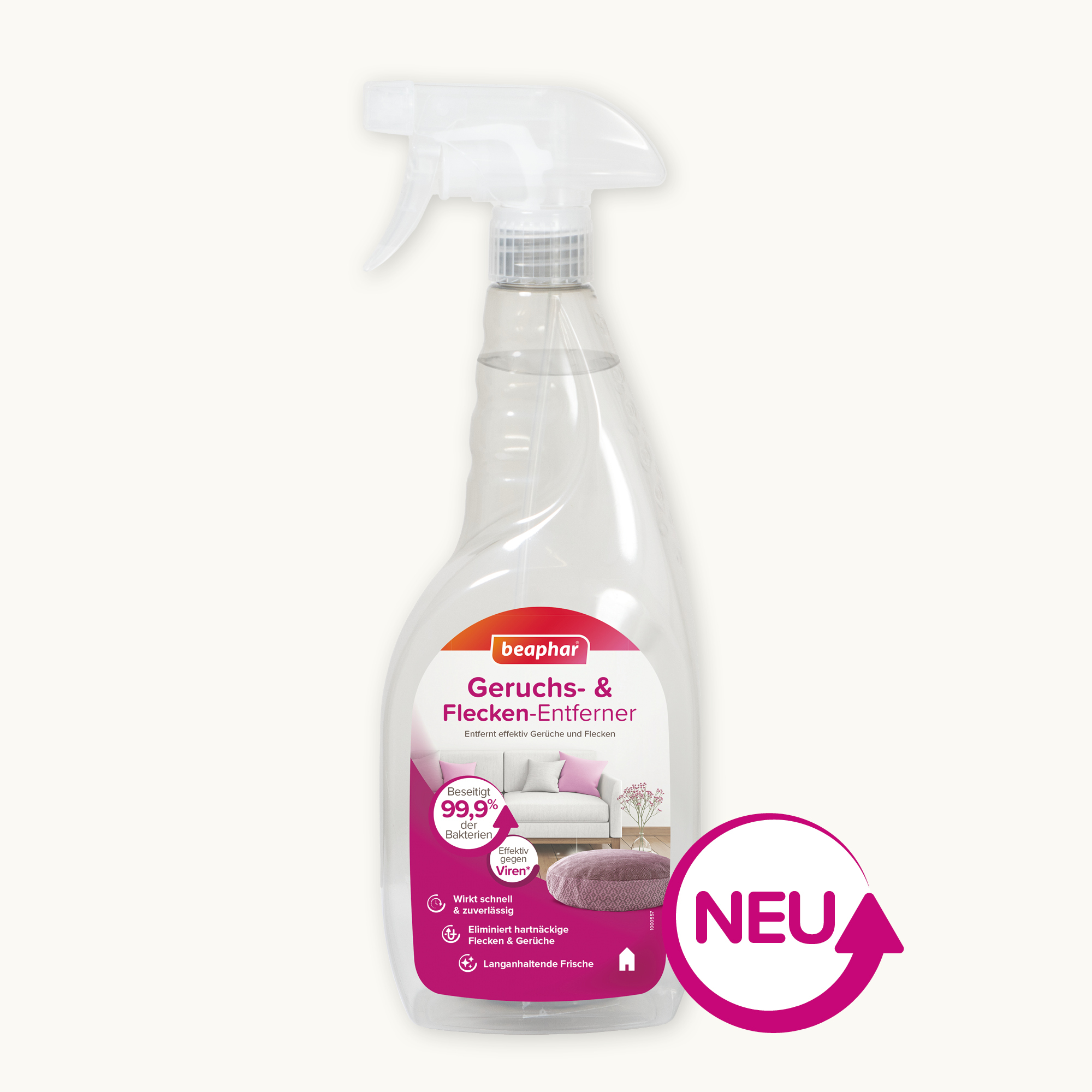 Beaphar Geruchs- und Flecken-Entferner, 750ml