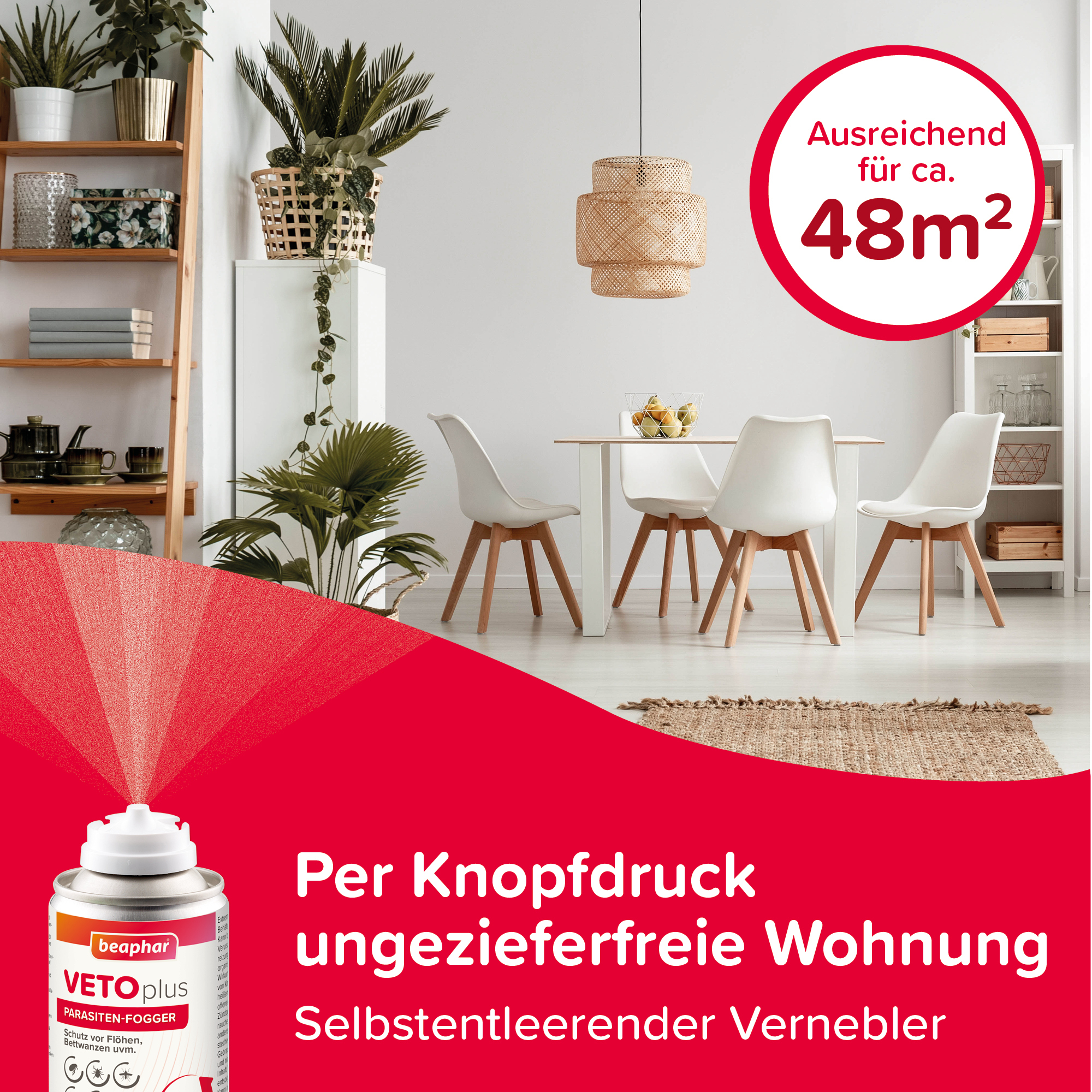 Beaphar VETOplus Parasiten-Fogger, 200ml