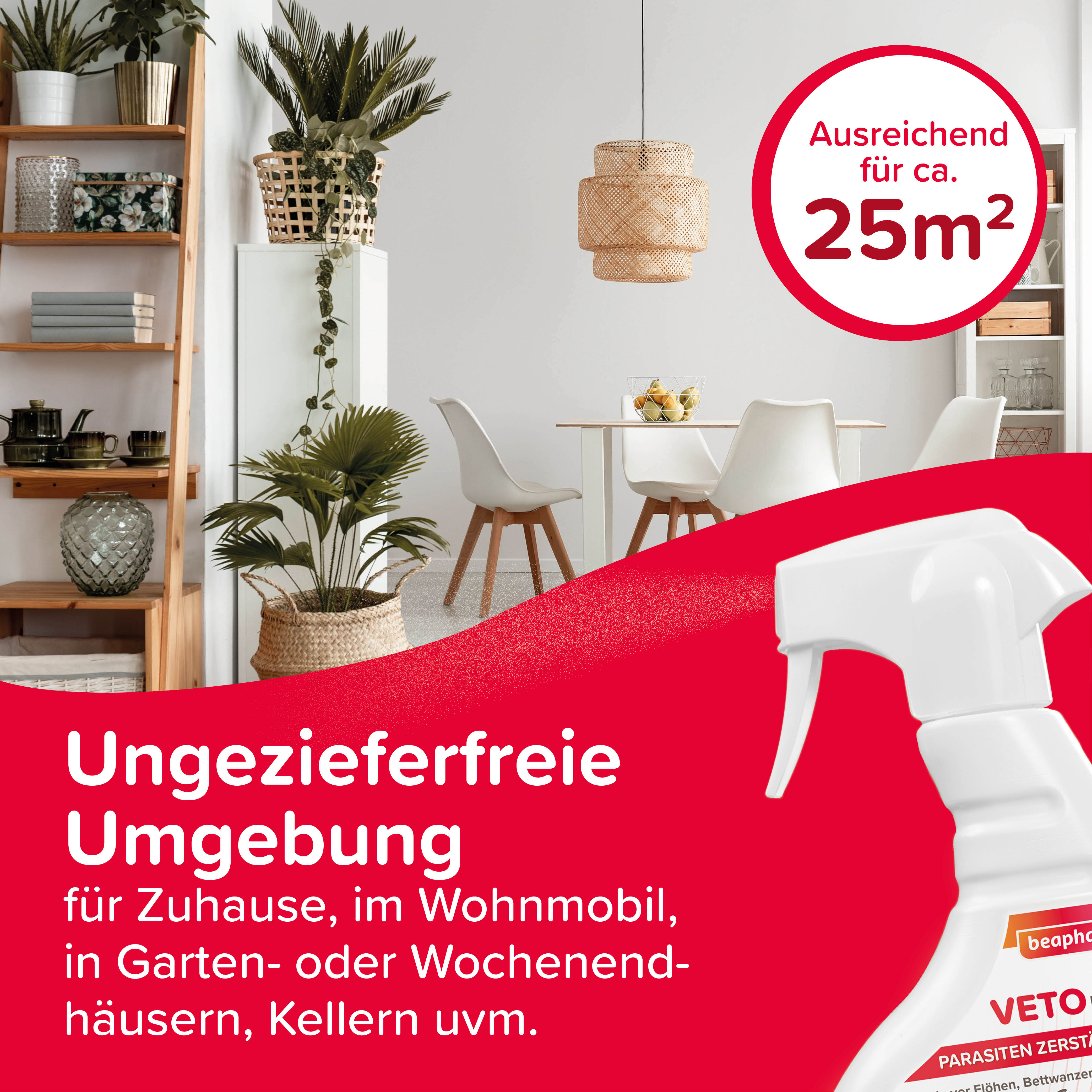 Beaphar VETOplus Parasiten Zerstäuber, 500ml