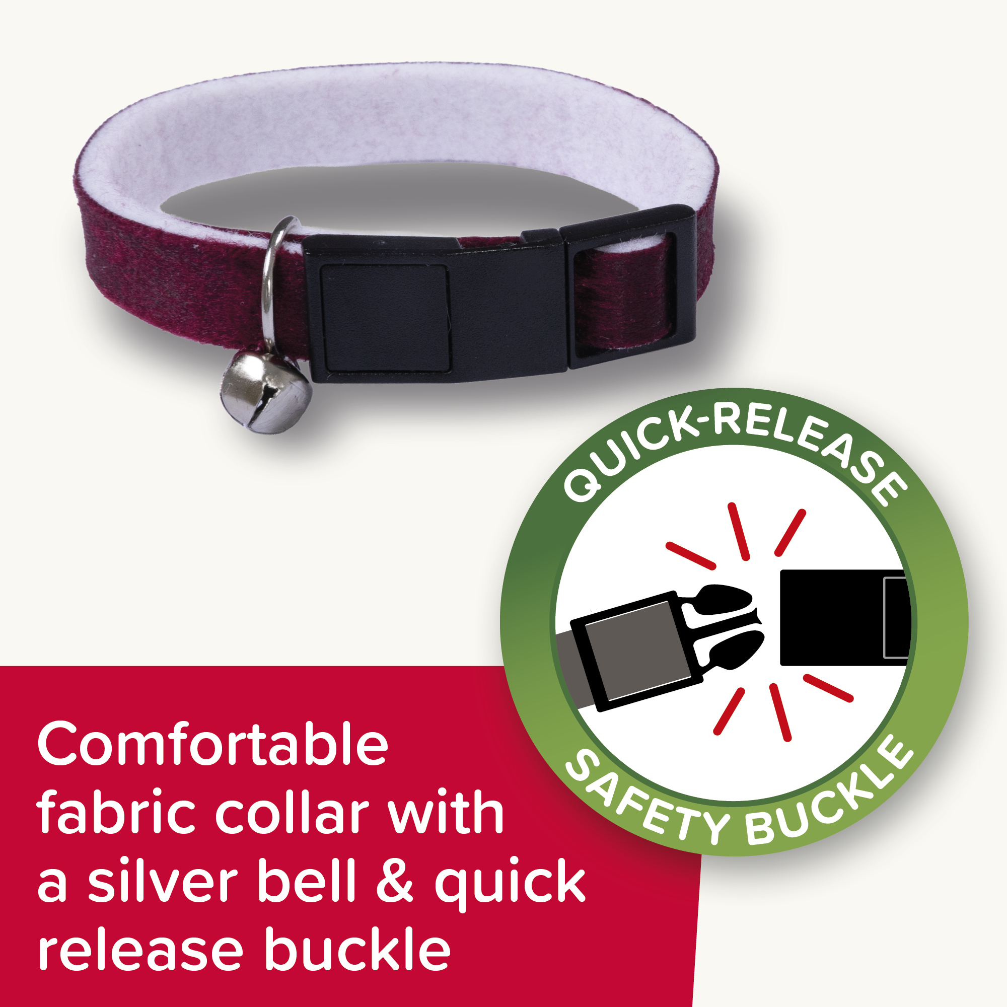 Beaphar Soft Velvet Flea Collar for Cats – Twin Pack, 30cm