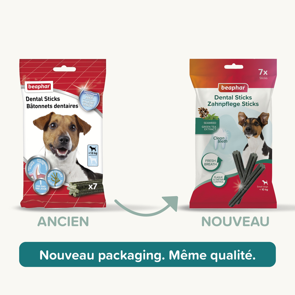 Bâtonnets dentaires pour petits chiens (