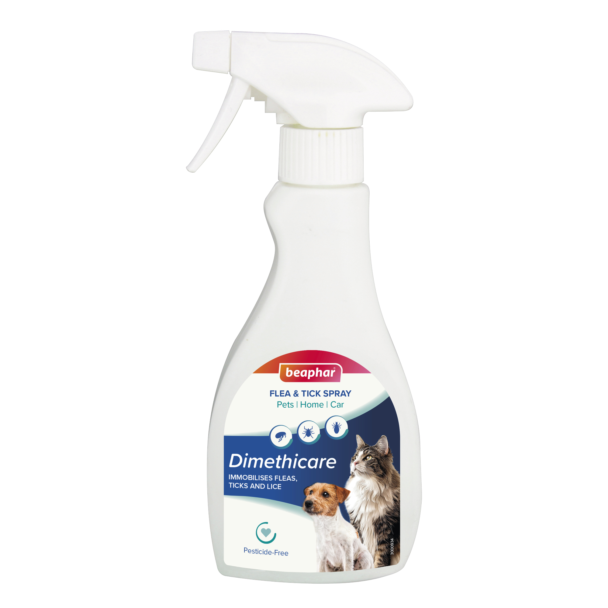 Beaphar Dimethicare Flea & Tick Spray for Pets, Home and Car, 250ml