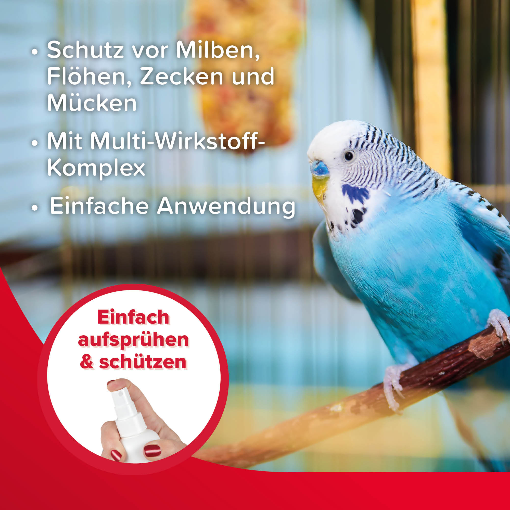 VETOplus Milben-Zerstäuber für Vögel, 100ml