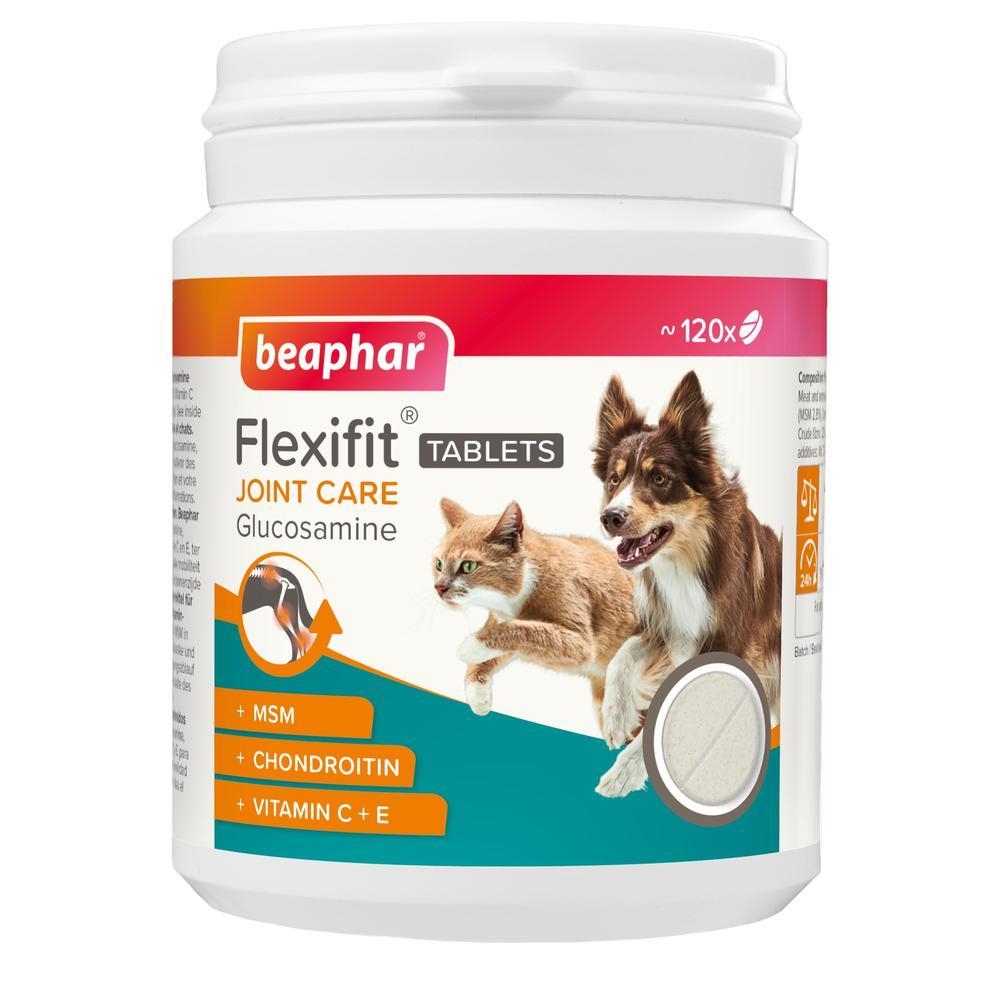 Beaphar Flexifit® Comprimés Articulations Glucosamine pour chien et chat - 120 cps