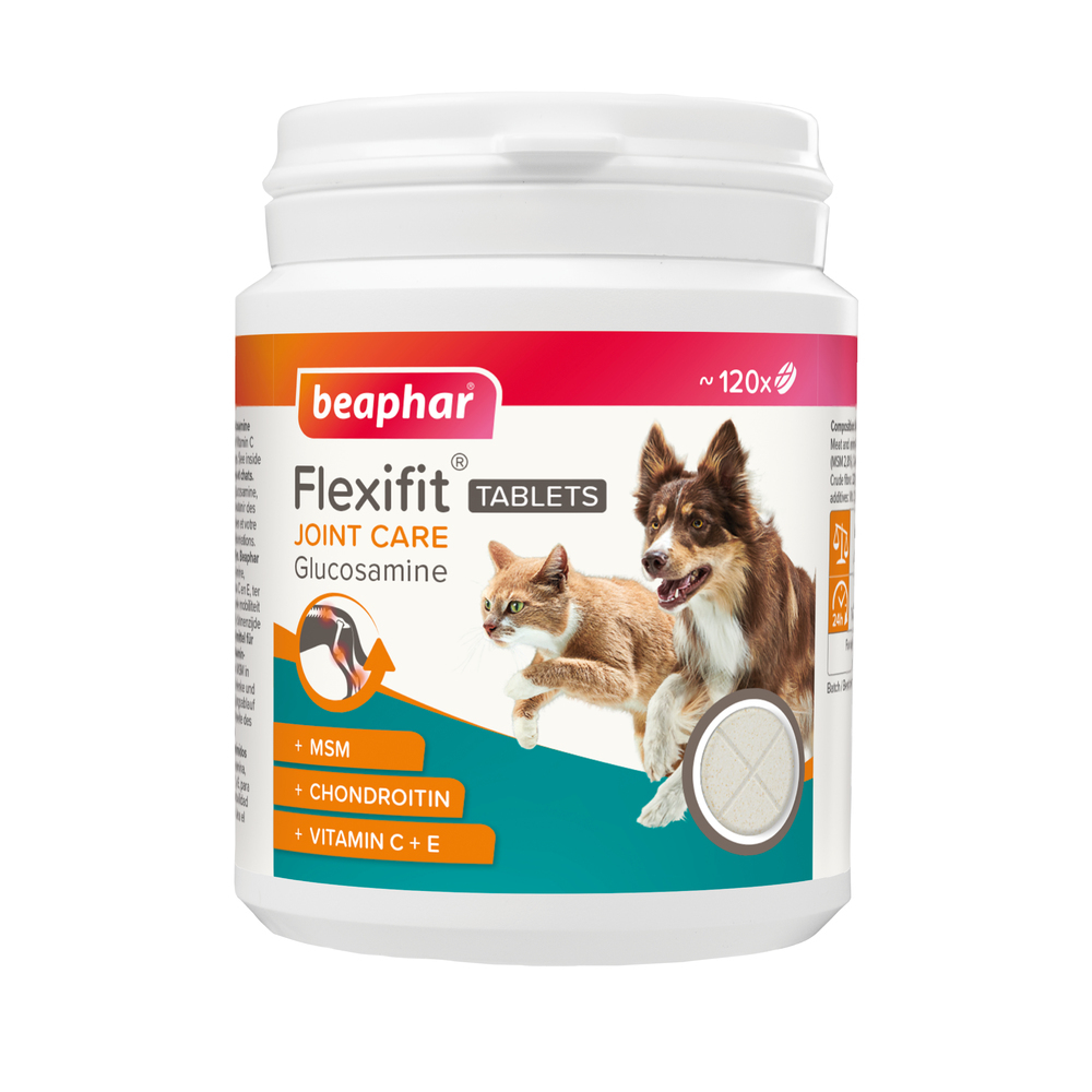 Beaphar Flexifit® Comprimés Articulations Glucosamine pour chien et chat - 120 cps