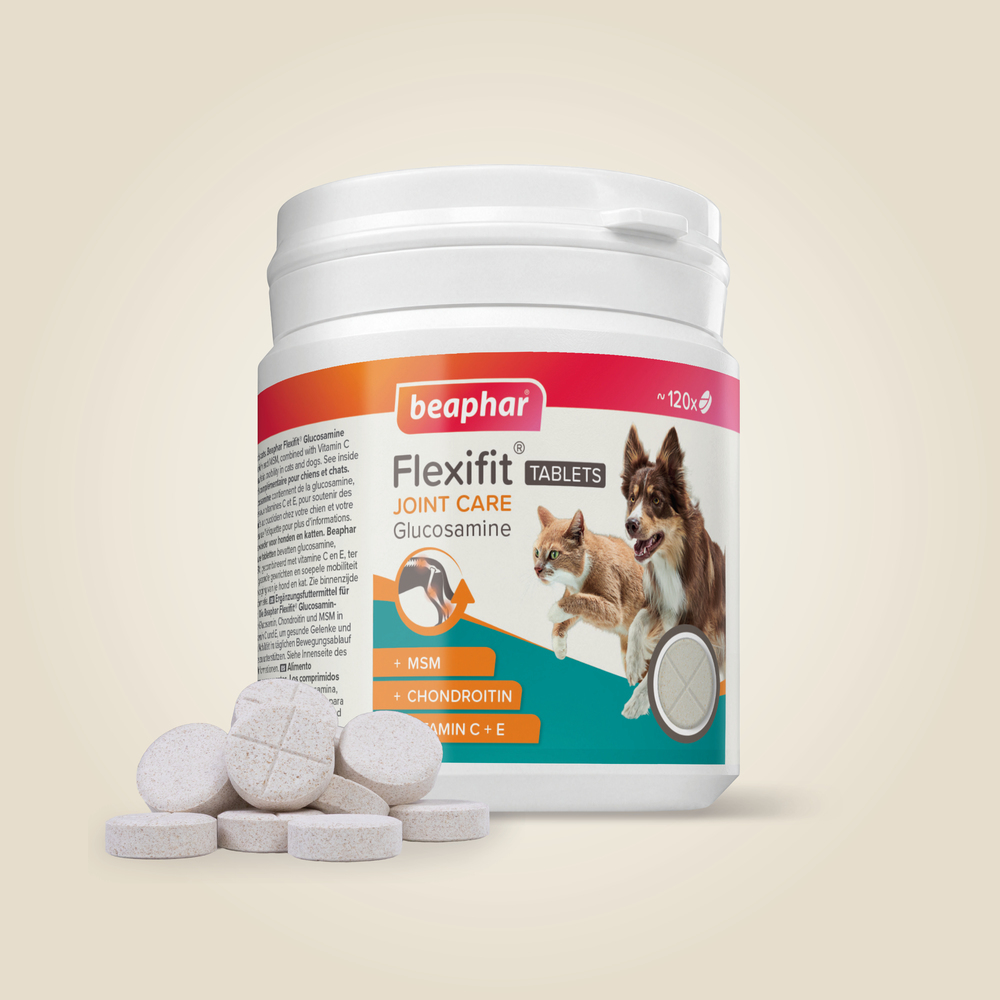 Beaphar Flexifit® Comprimés Articulations Glucosamine pour chien et chat - 120 cps
