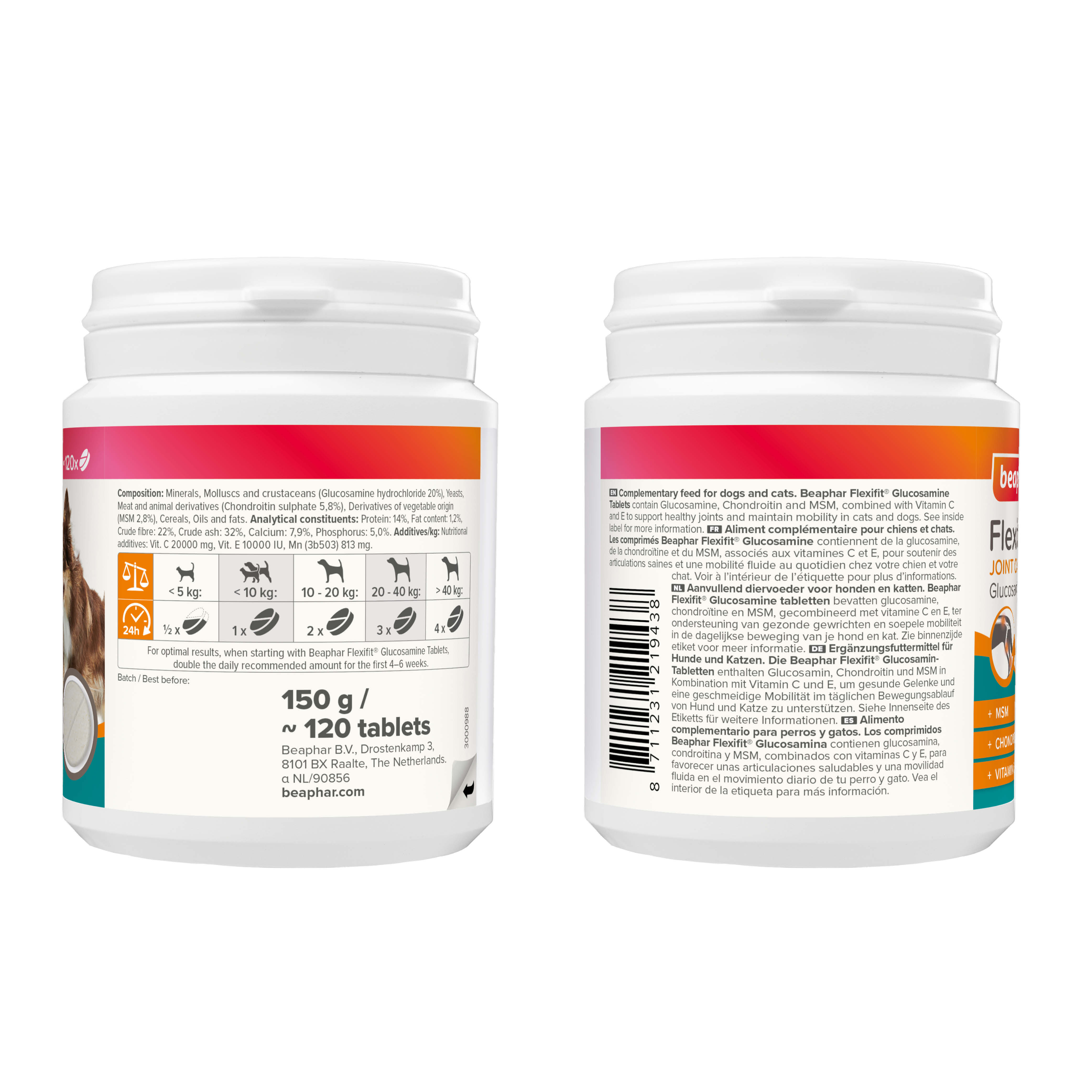 Beaphar Flexifit Glucosamine Tabletten 120 tabl