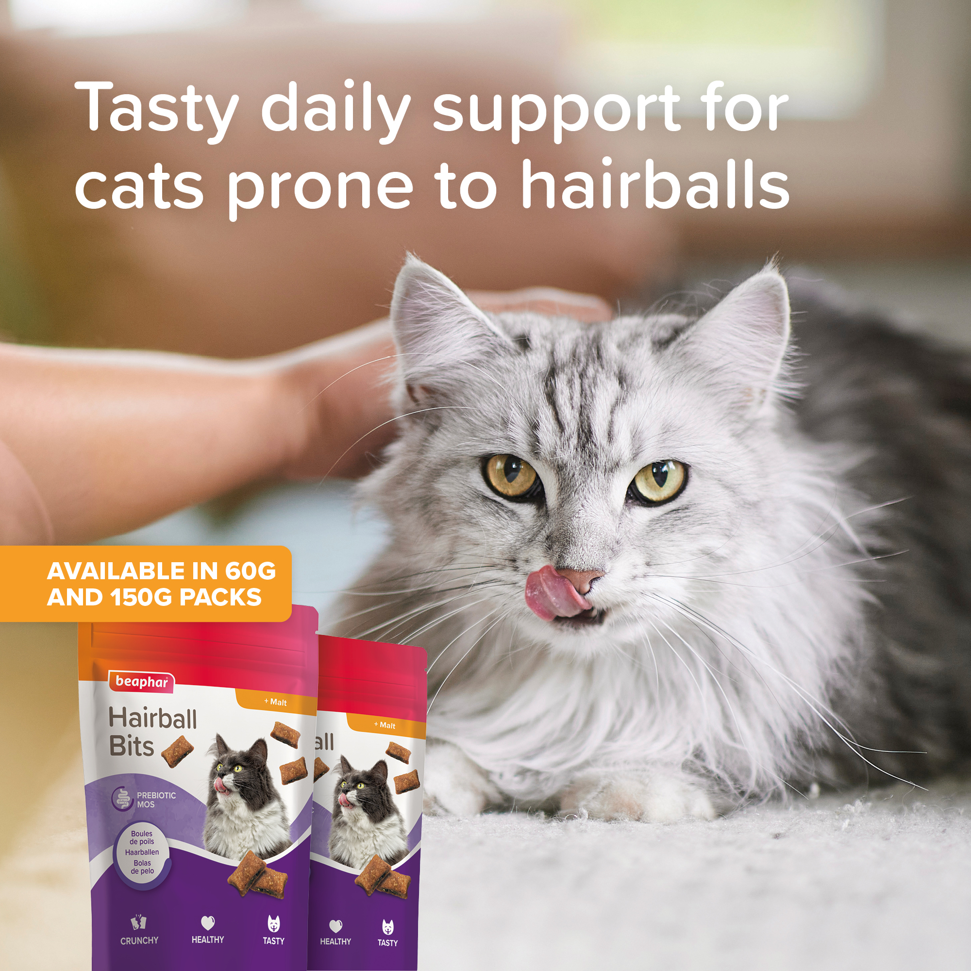 Beaphar Hairball Bits Cat 60g