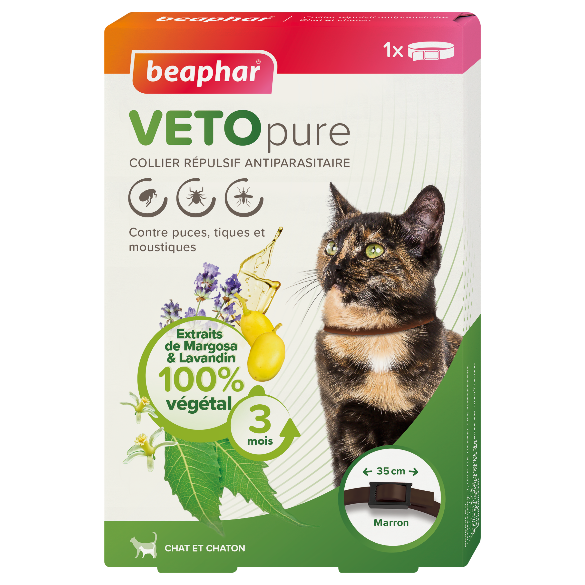 VETOpure, collier répulsif antiparasitaire pour chat