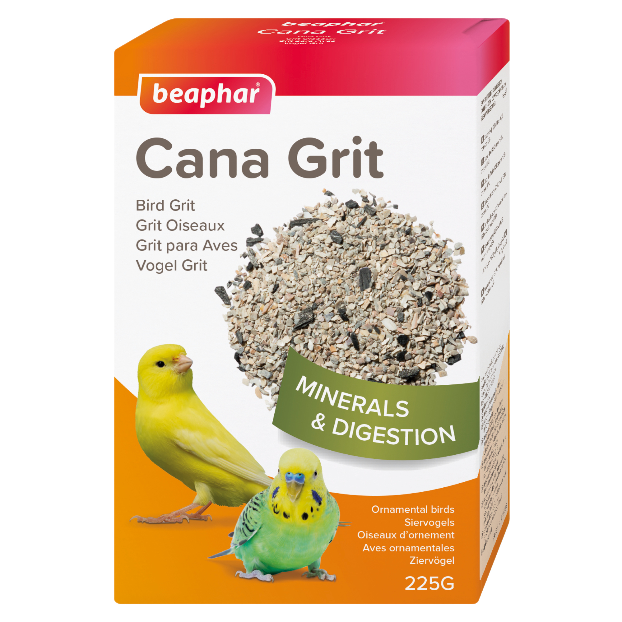 Beaphar Cana Grit Shell, Charcoal & Gravel for Birds, 225g