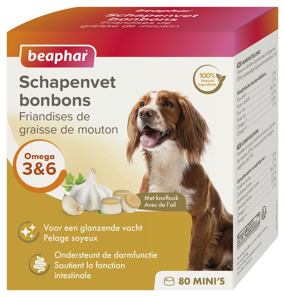 Friandises De Graisse De Mouton Ail Mini 245g