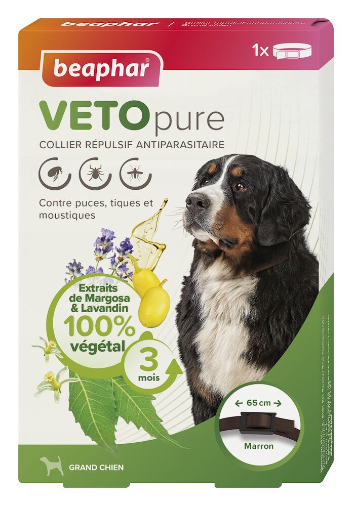 VETOpure, collier répulsif antiparasitaire pour chien