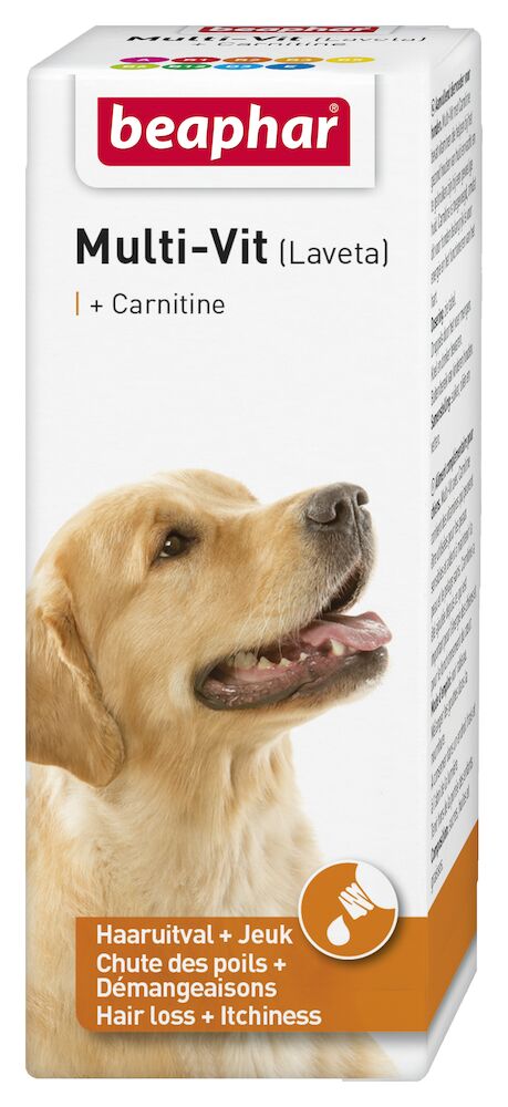 Beaphar Multi-Vit hond met carnitine 50ml