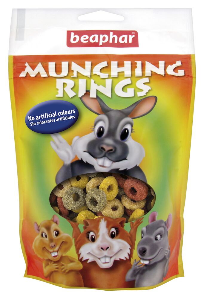 Beaphar Munching Rings Snacks para Roedores - 75g