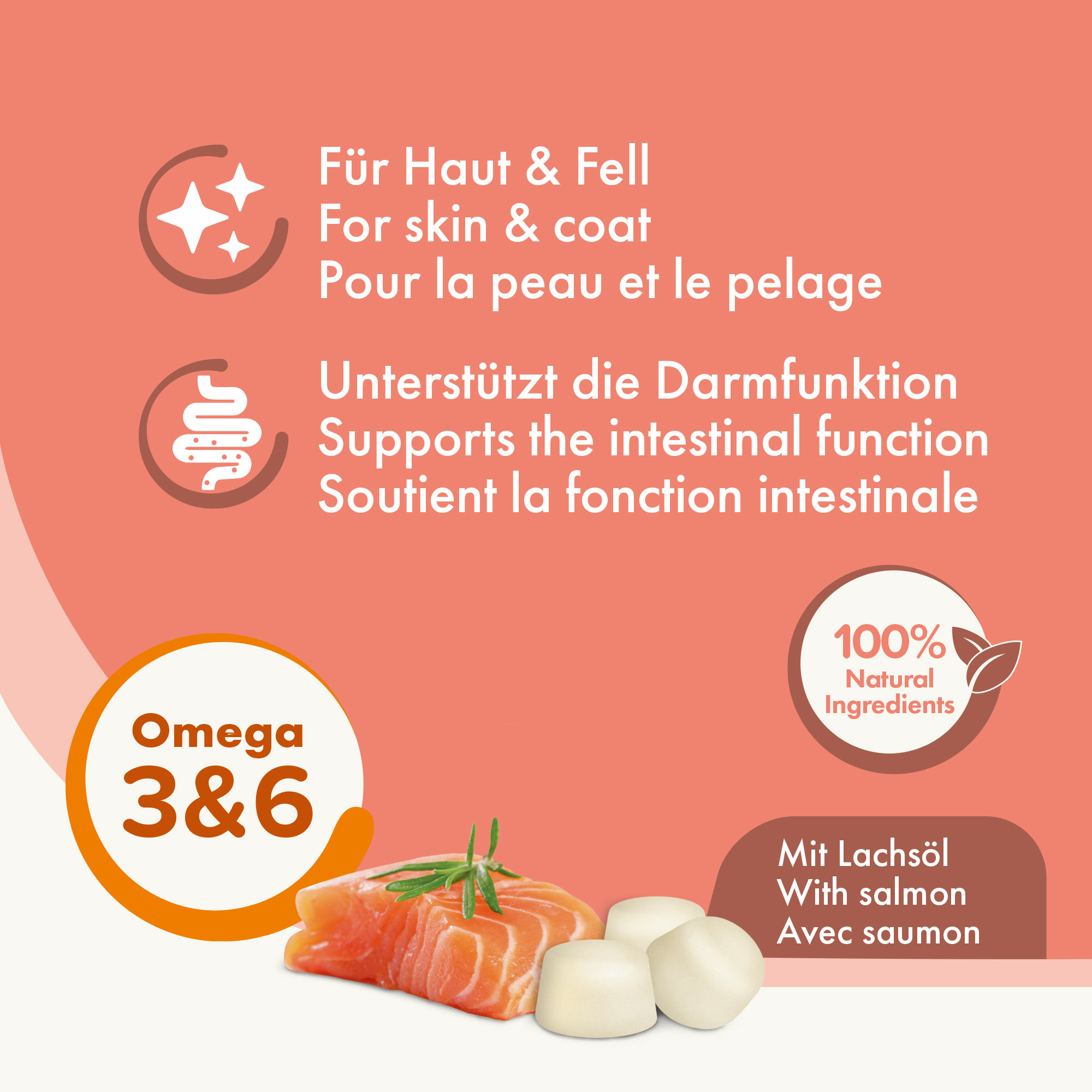 'Bonbons' mit Lachsöl, 245g
