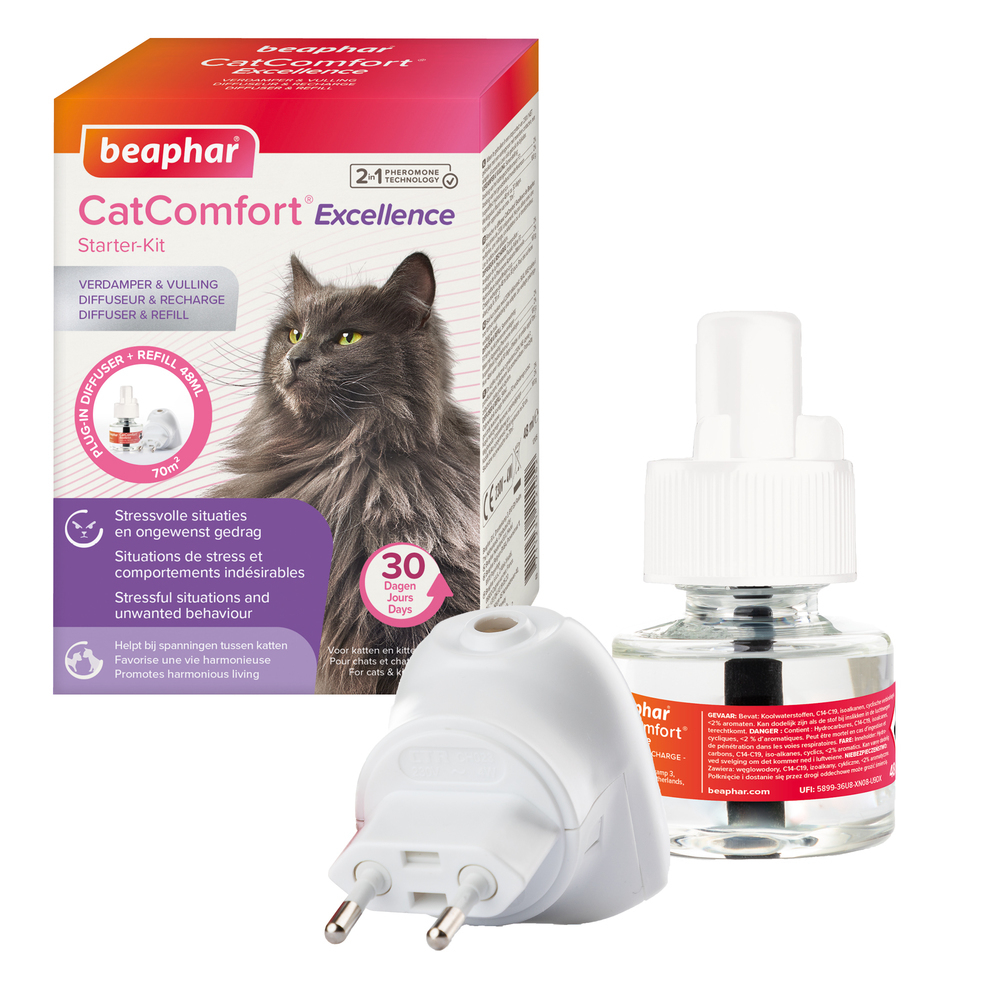 CatComfort® Excellence, diffuseur et recharge aux phéromones pour chat et chaton