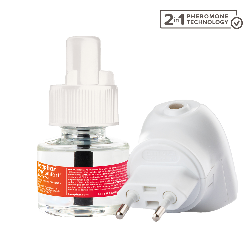 CatComfort® Excellence, diffuseur et recharge aux phéromones pour chat et chaton