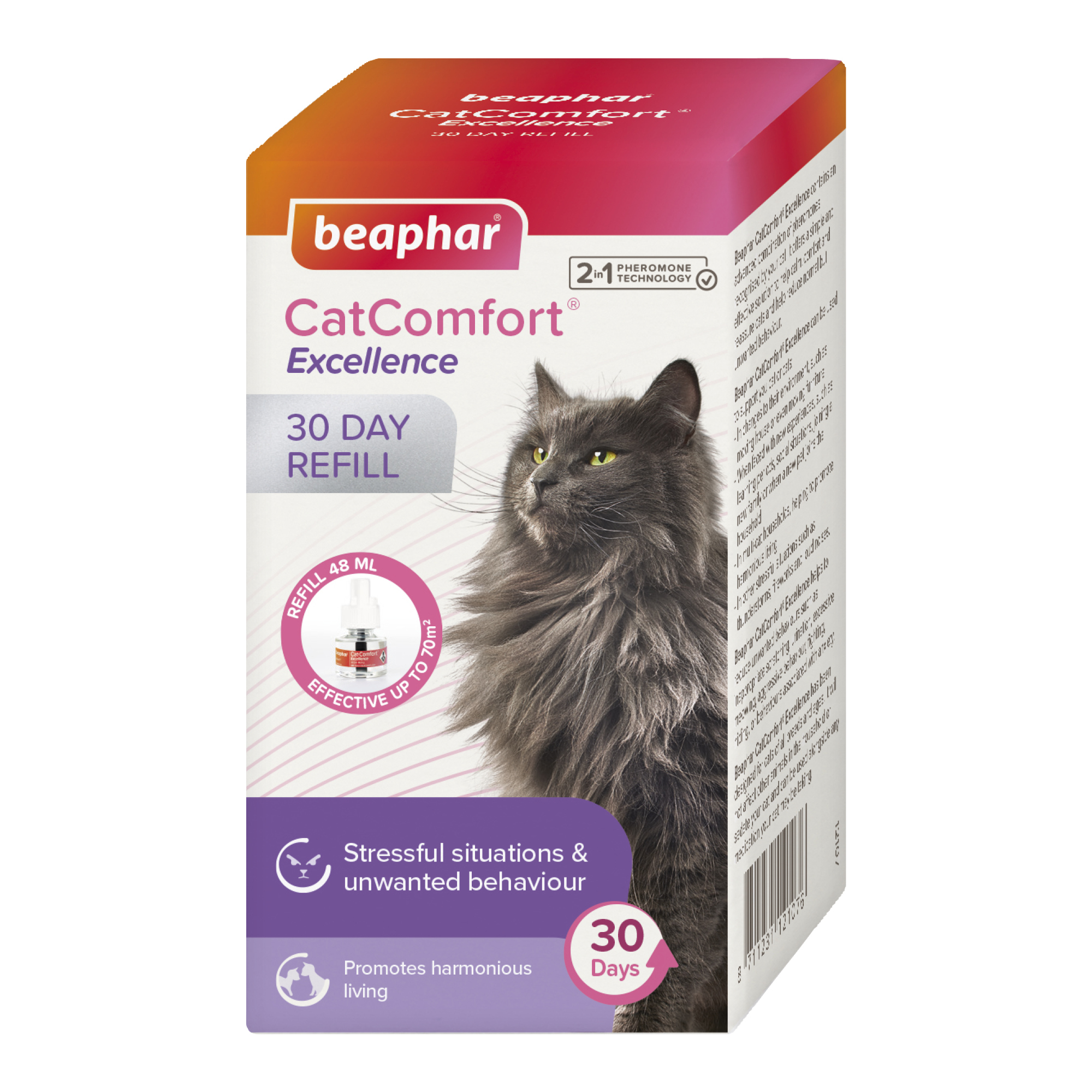 Beaphar CatComfort® Excellence 30 Day Calming Diffuser Refill, 48ml
