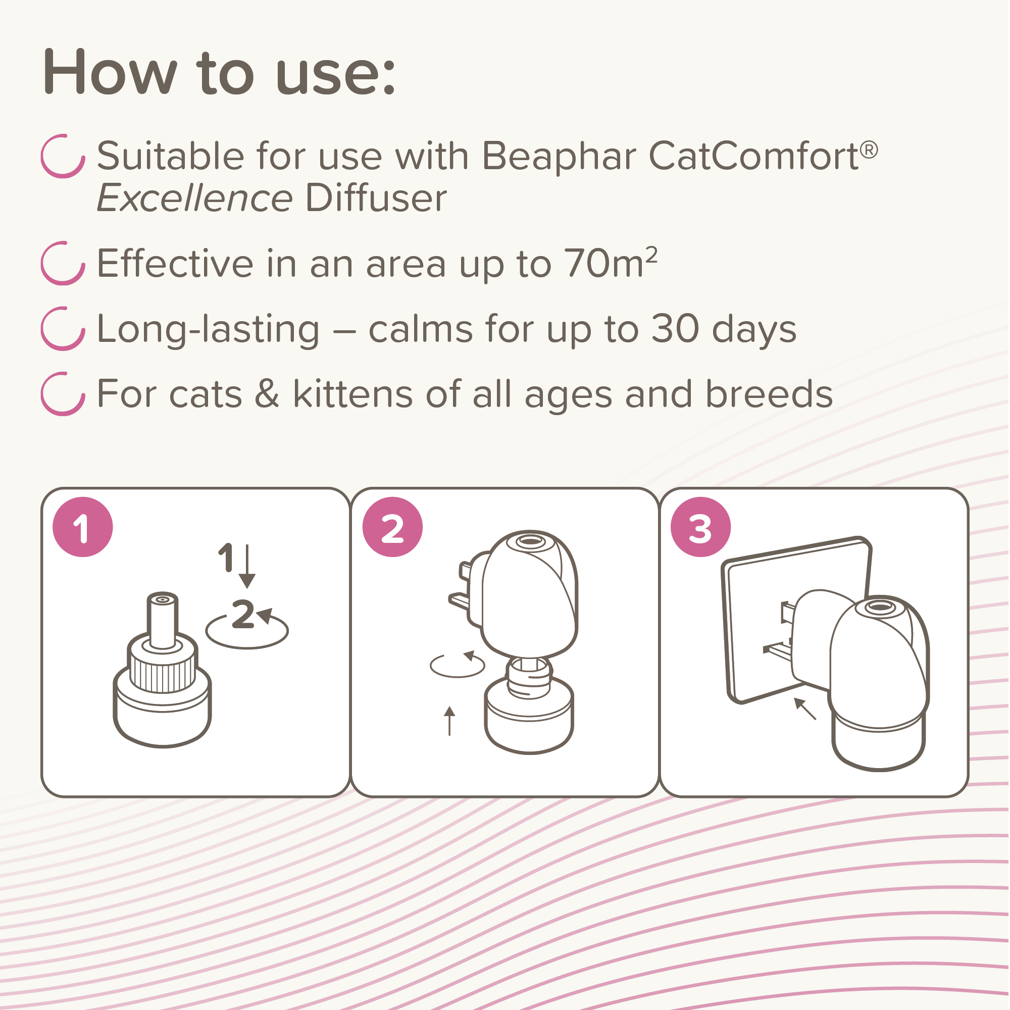 Beaphar CatComfort® Excellence 30 Day Calming Diffuser Refill, 48ml
