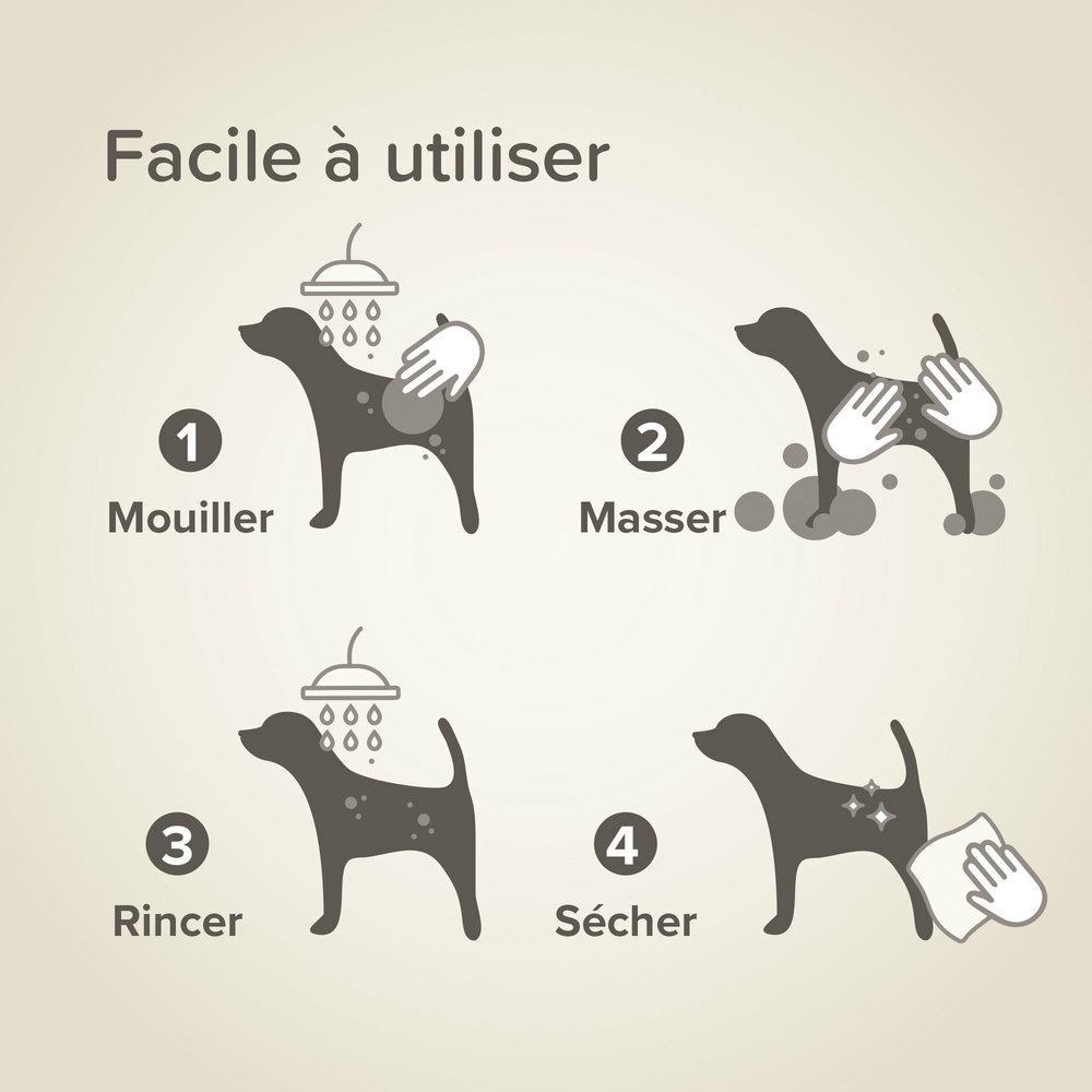 Shampoing anti-démangeaisons labellisé ECOCERT pour chien