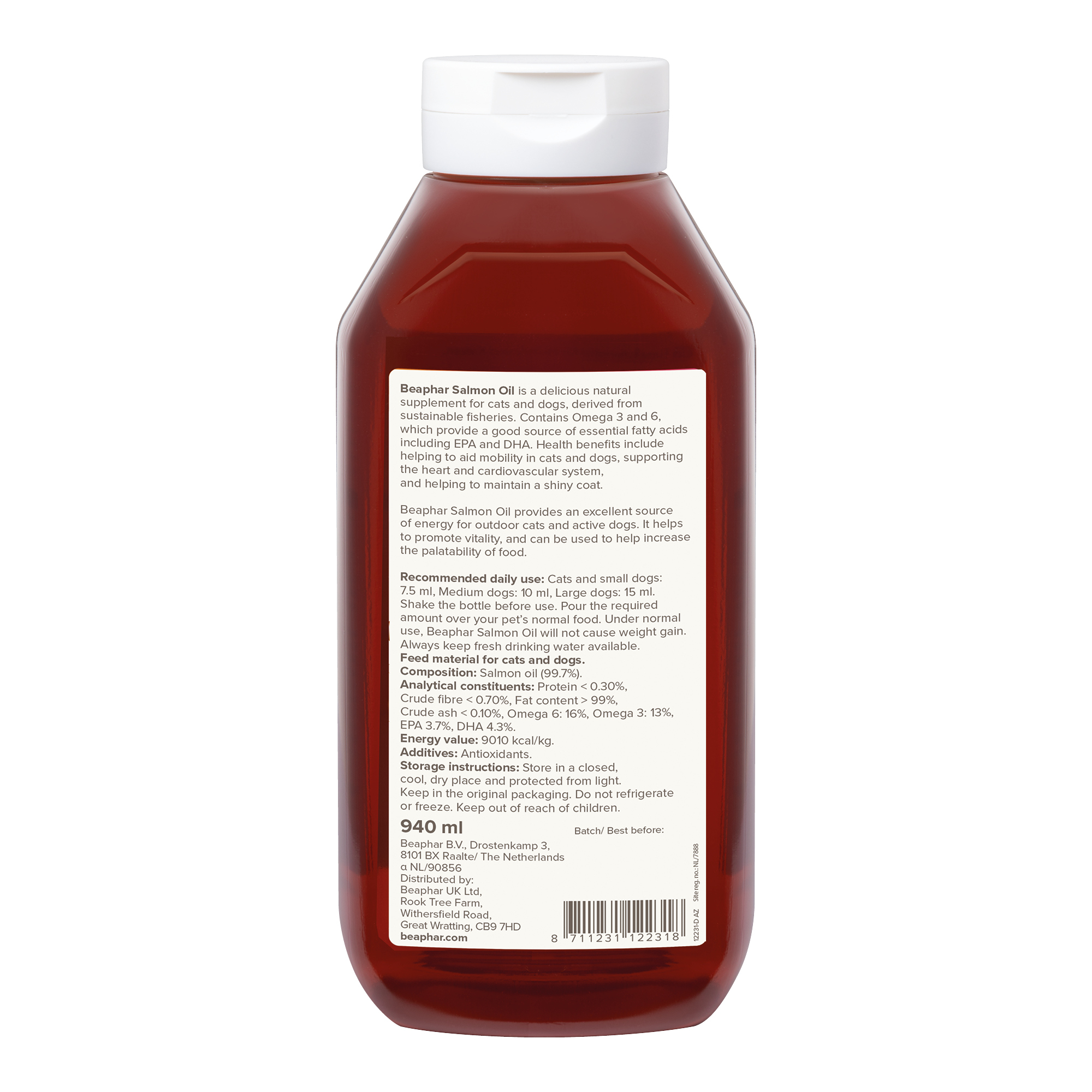 Beaphar Salmon Oil for Cats and Dogs – 940ml