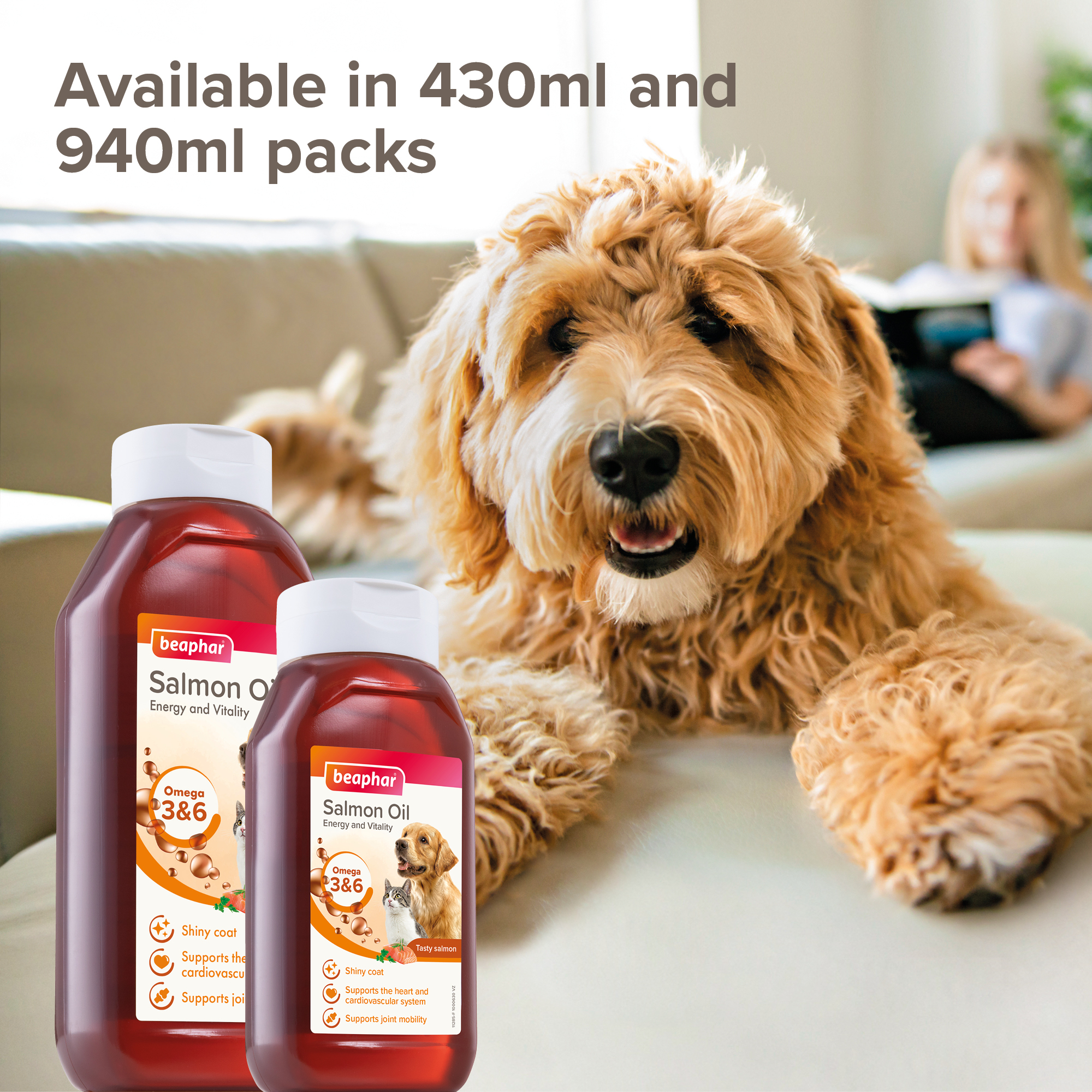 Beaphar Salmon Oil for Cats and Dogs – 940ml