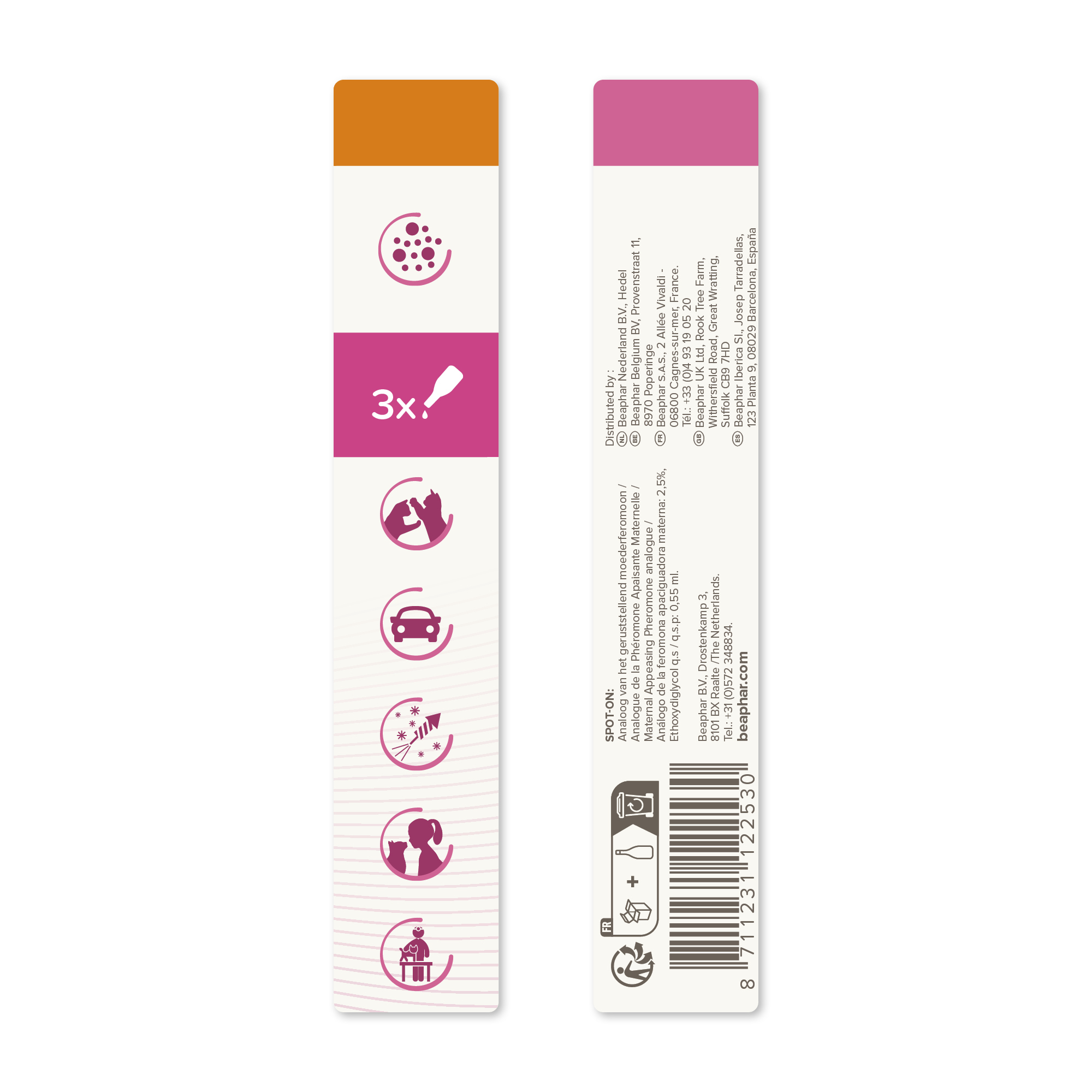 Beaphar CatComfort® Pheromone Calming Spot-On for Cats, 3 pipettes