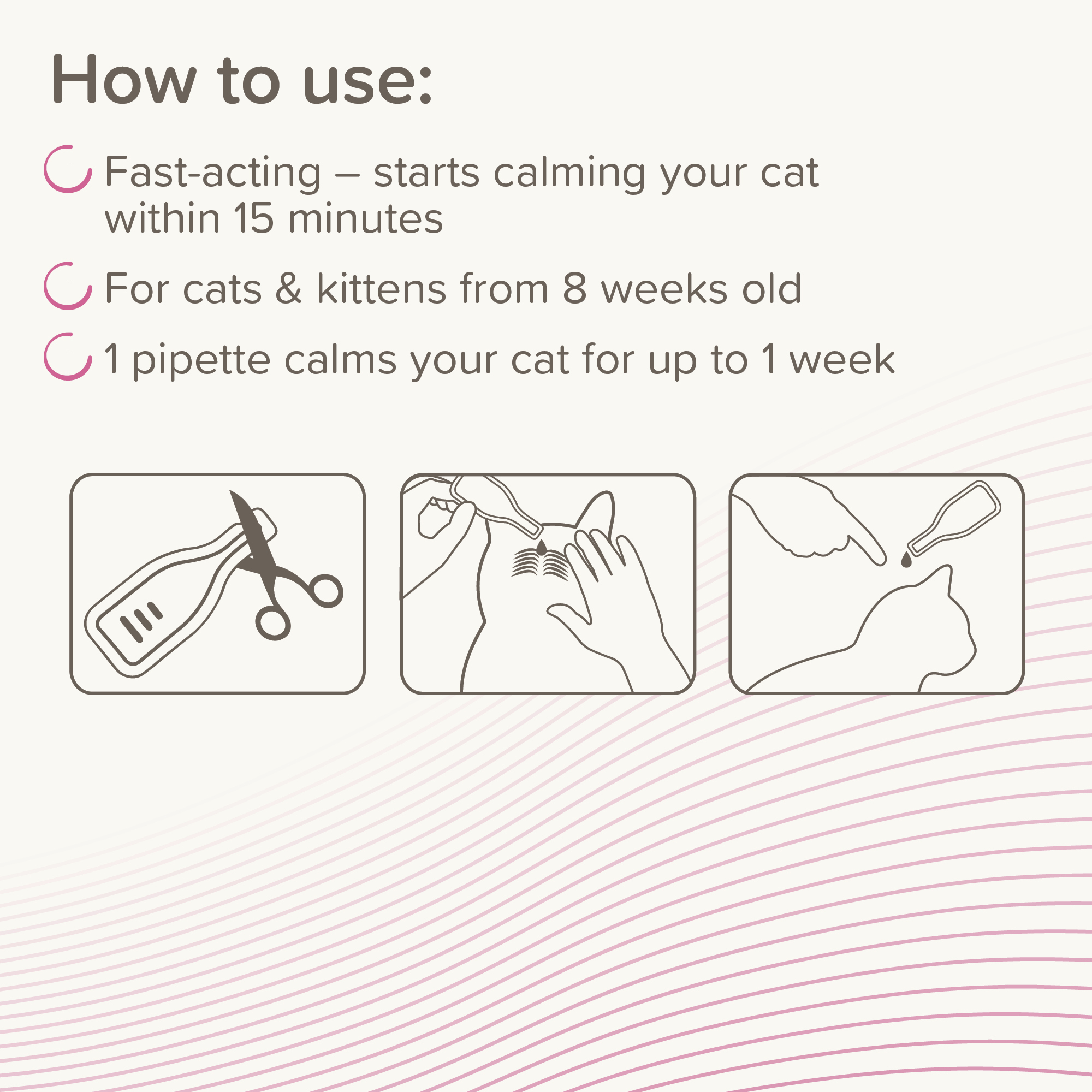 Beaphar CatComfort® Pheromone Calming Spot-On for Cats, 3 pipettes