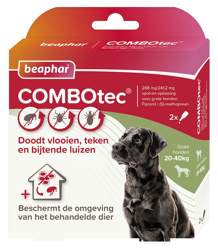 Beaphar COMBOtec® Spot-On hond 20-40kg 2 pipetten