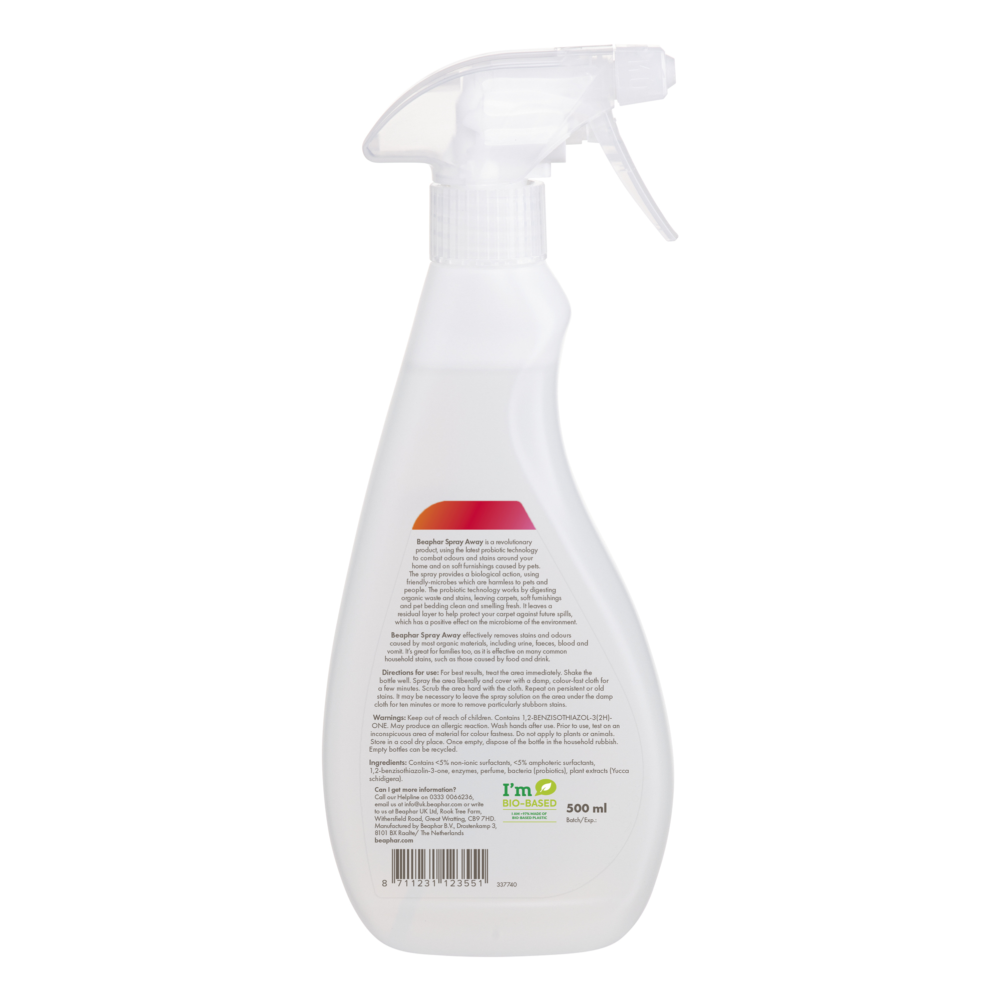 Beaphar Spray Away Pet Stain and Odour Remover Spray