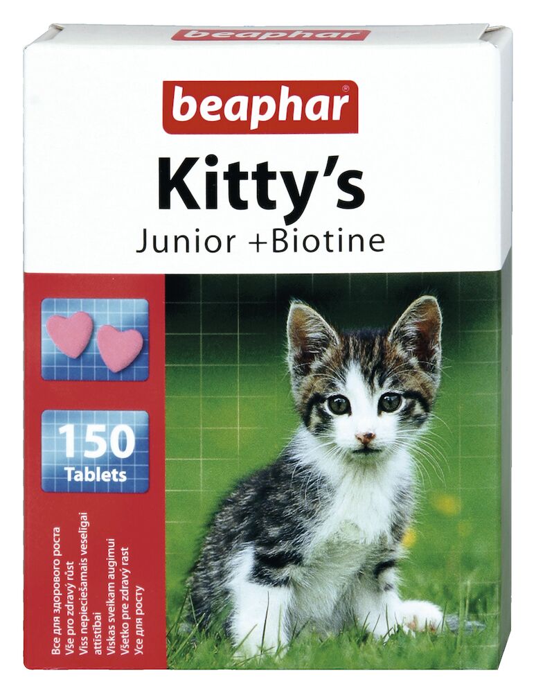 KITTY'S JR + BIOTINE 150TAB - tabletki witaminowe dla kociąt