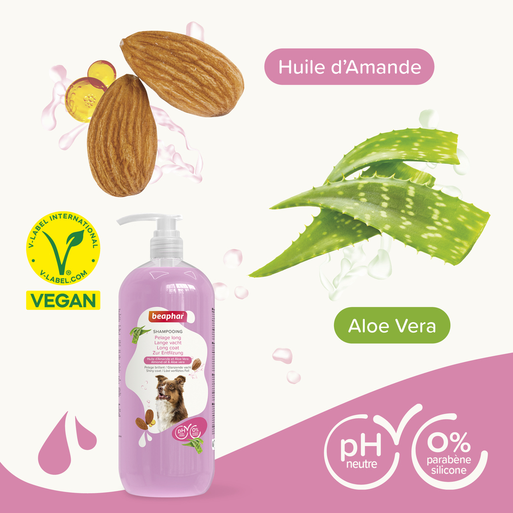 ESSENTIEL - Shampooing pour chien au pelage long - 1 L