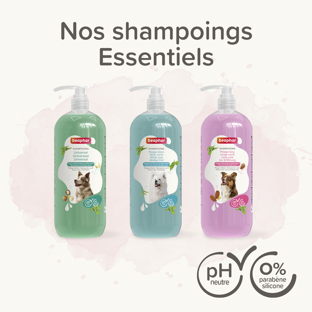 ESSENTIEL - Shampooing pour chien au pelage long - 1 L