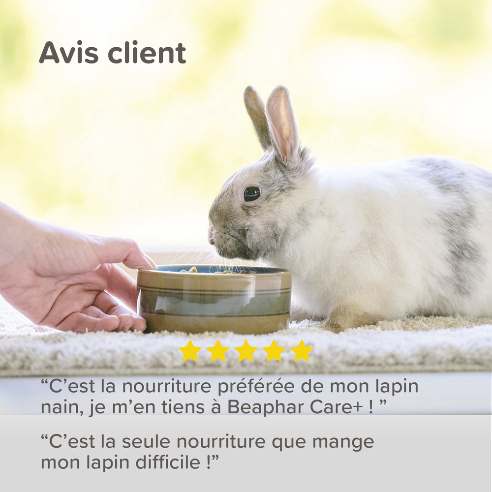 Care +, Alimentation extrudée super premium, Lapin - 10 kg