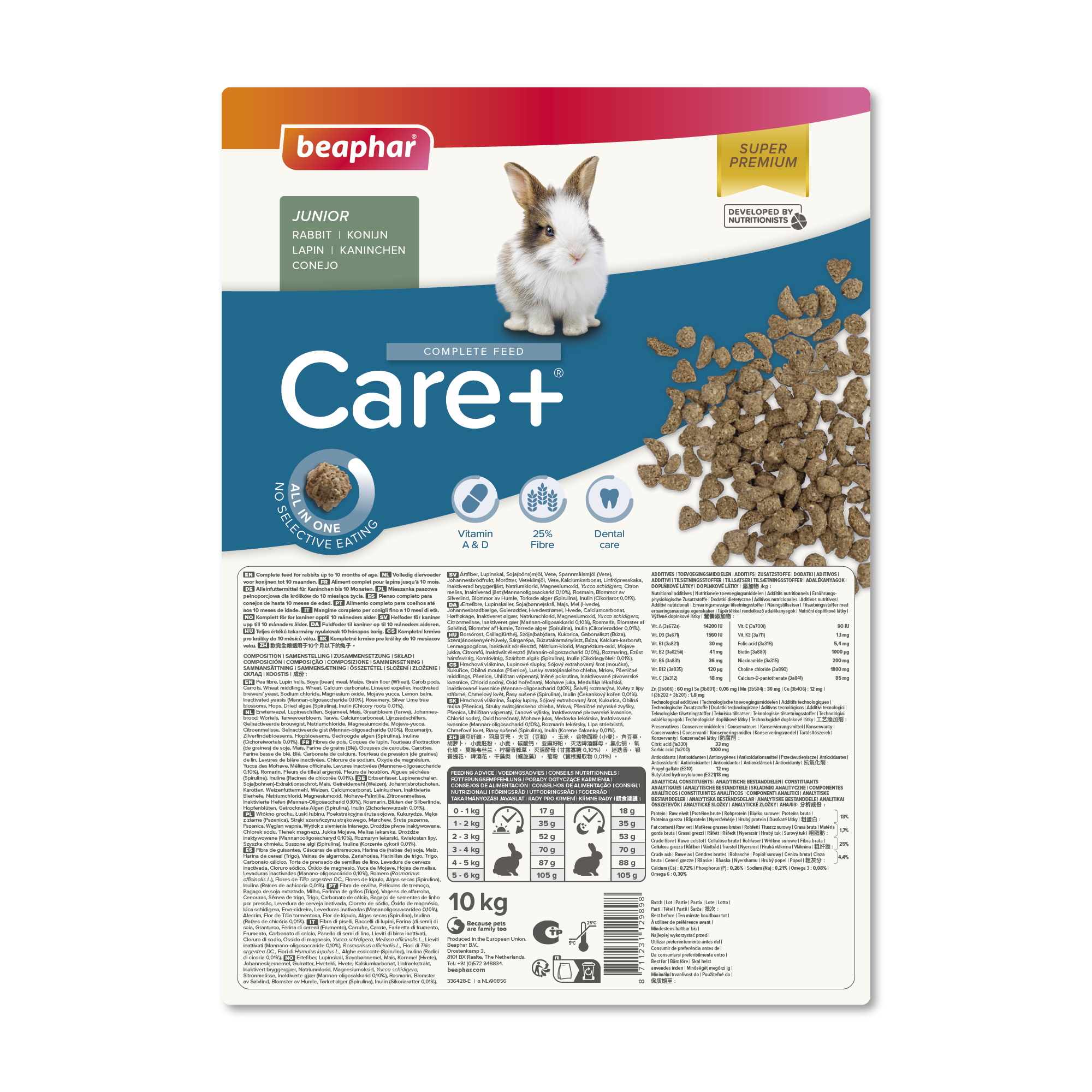 Beaphar Care+ Konijn junior 10kg