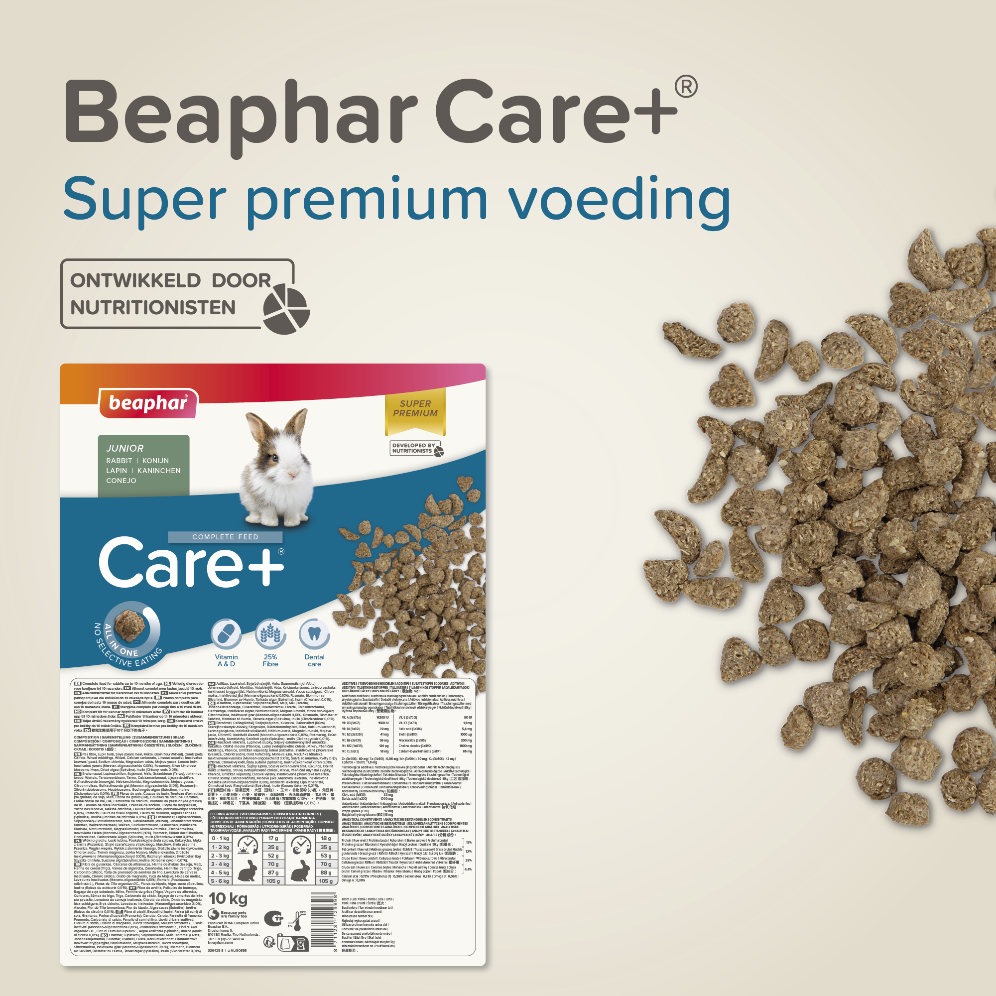 Beaphar Care+ Konijn junior 10kg