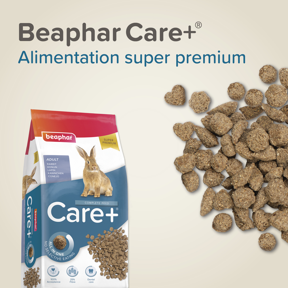 Care +, Alimentation extrudée super premium, Lapin - 5 kg