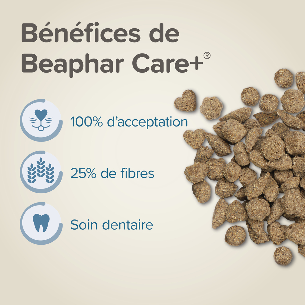 Care +, Alimentation extrudée super premium, Lapin - 5 kg