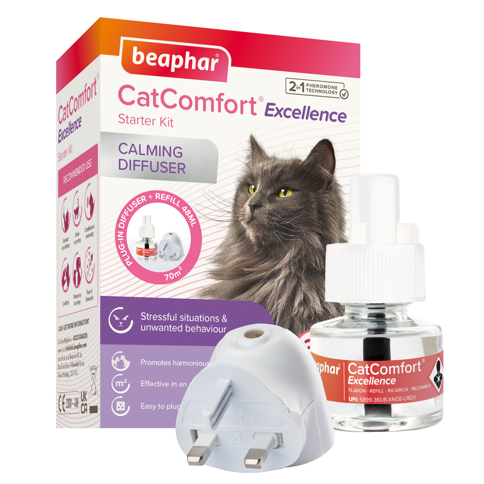 Beaphar CatComfort® Excellence Calming Diffuser (UK plug)