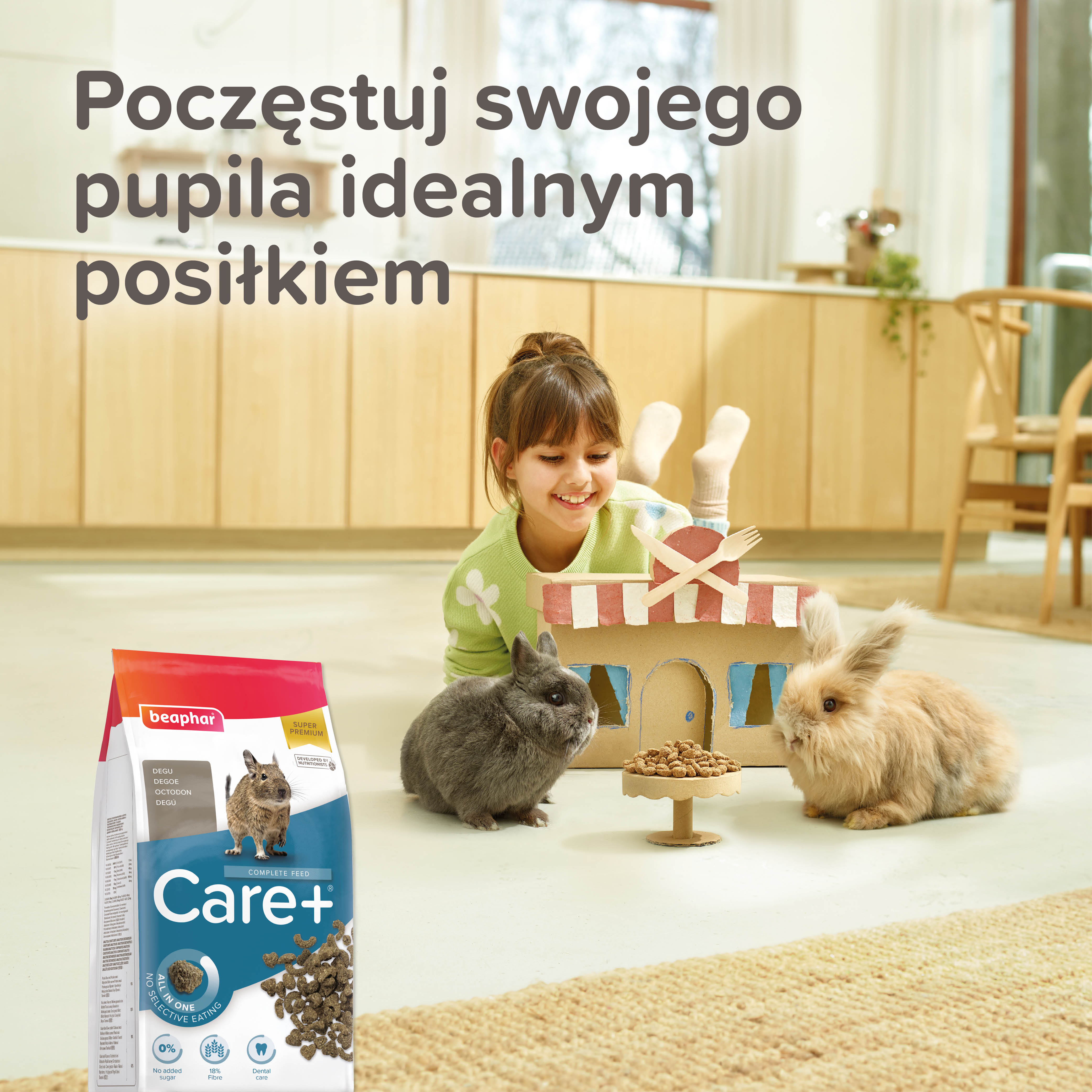 CARE+ DEGU 750G - karma dla koszatniczek
