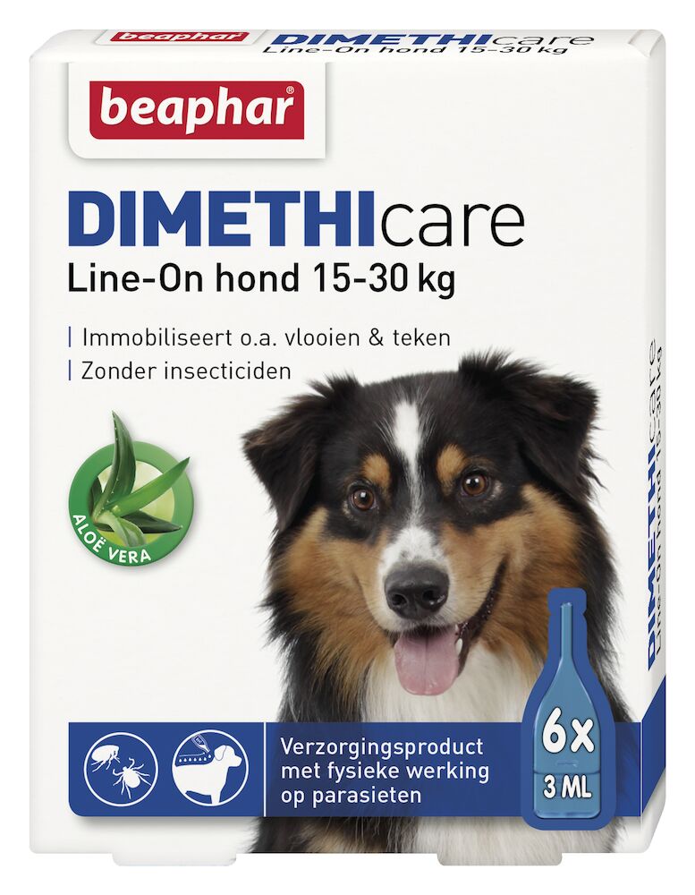 Beaphar DIMETHIcare Line-on Hond 15-30kg 6 pipetten