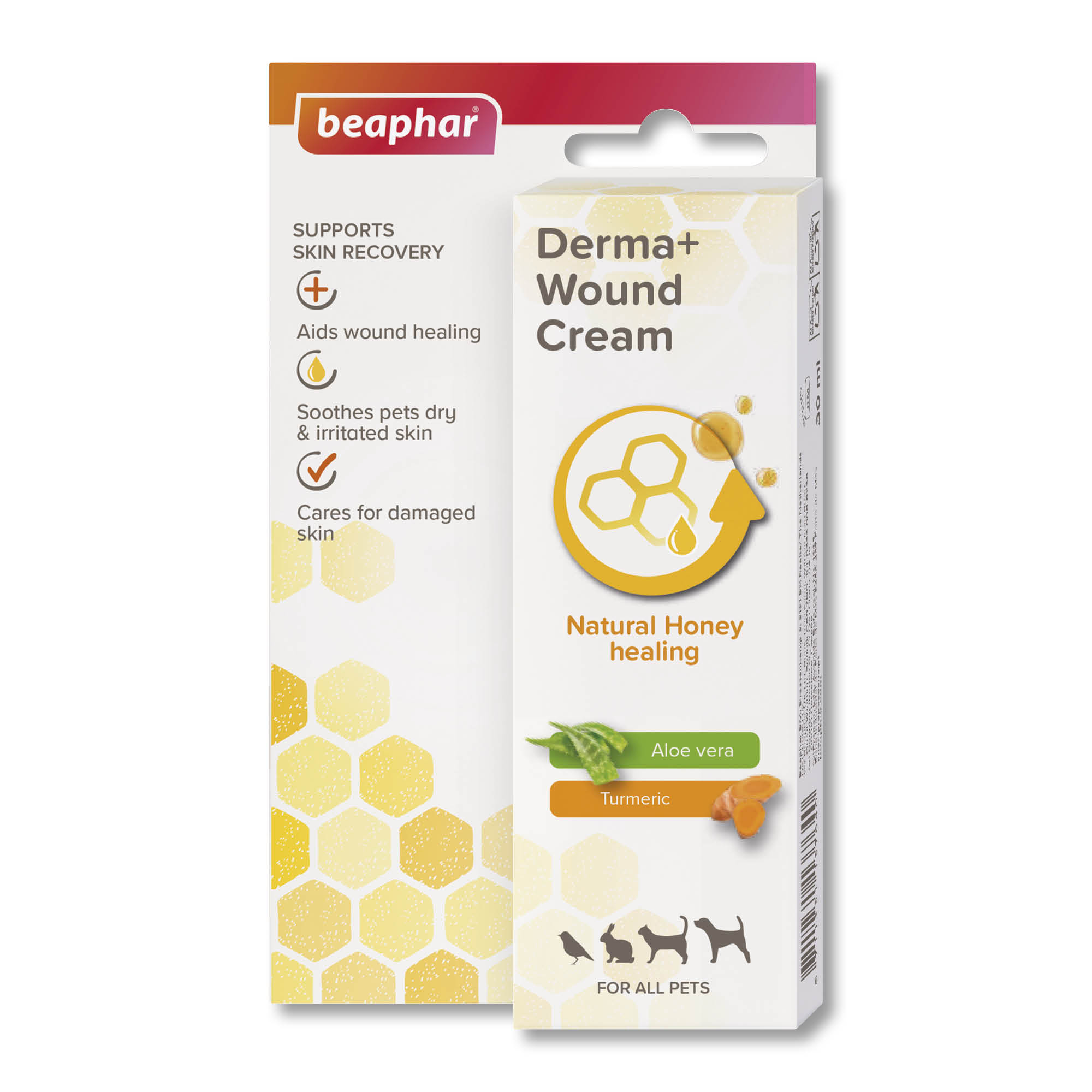 Beaphar Derma+ Wound Cream for Cats, Dogs, Small Animals & Birds, 30ml