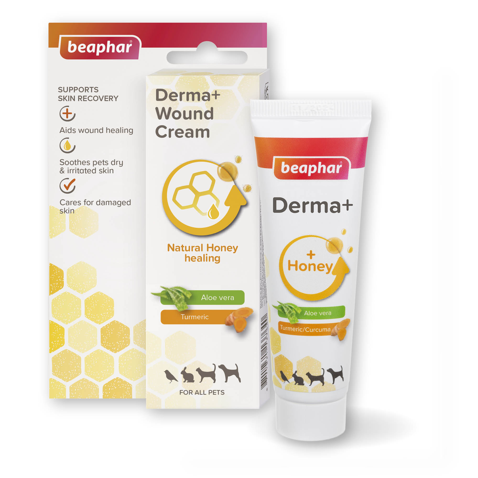 Beaphar Derma+ Wound Cream for Cats, Dogs, Small Animals & Birds, 30ml