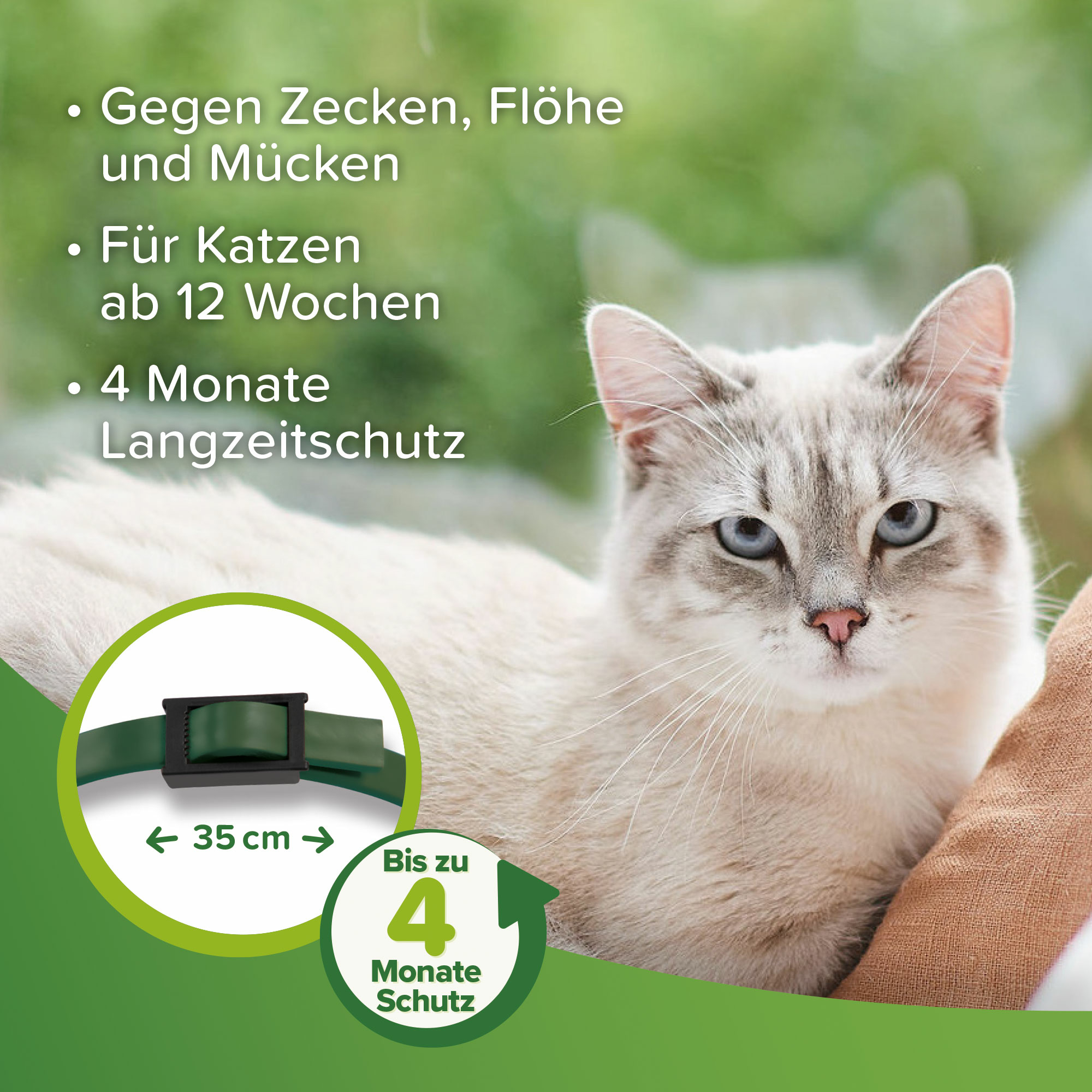 Beaphar Zecken- und Flohschutz Halsband, 35cm