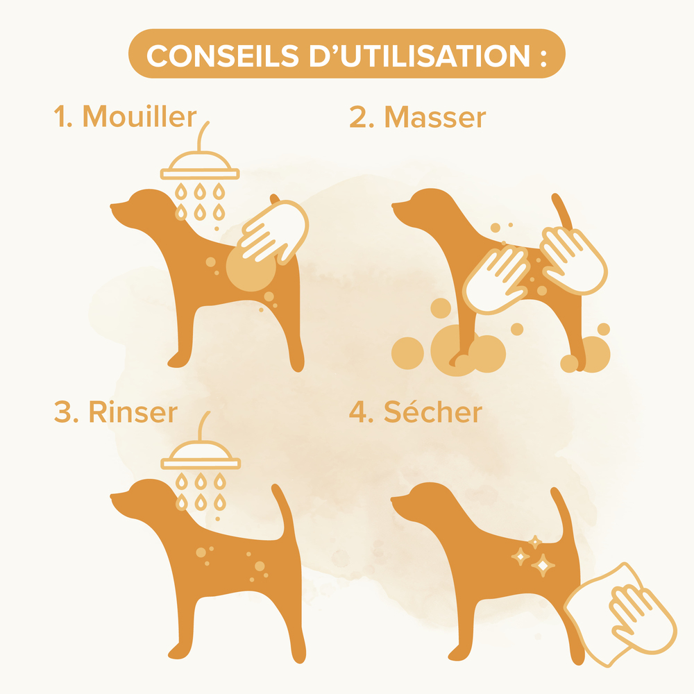 ESSENTIEL - Shampooing pour chien au pelage brun - 250 ml
